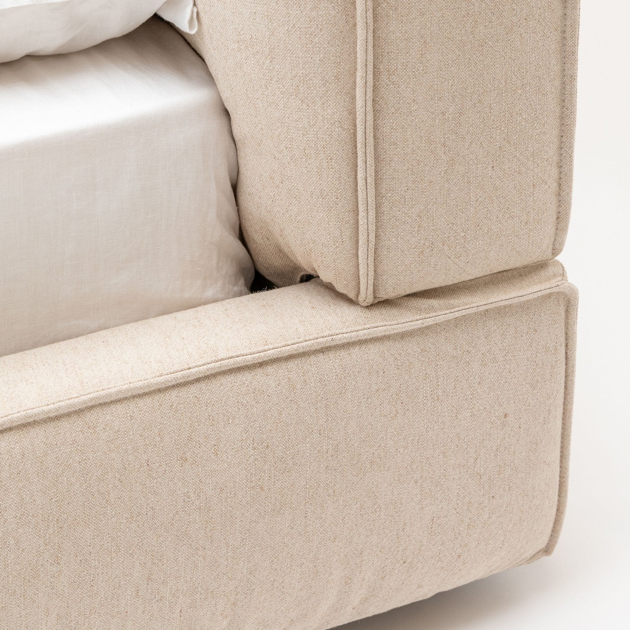 Santorini Standard Bed - Beige - Image 7