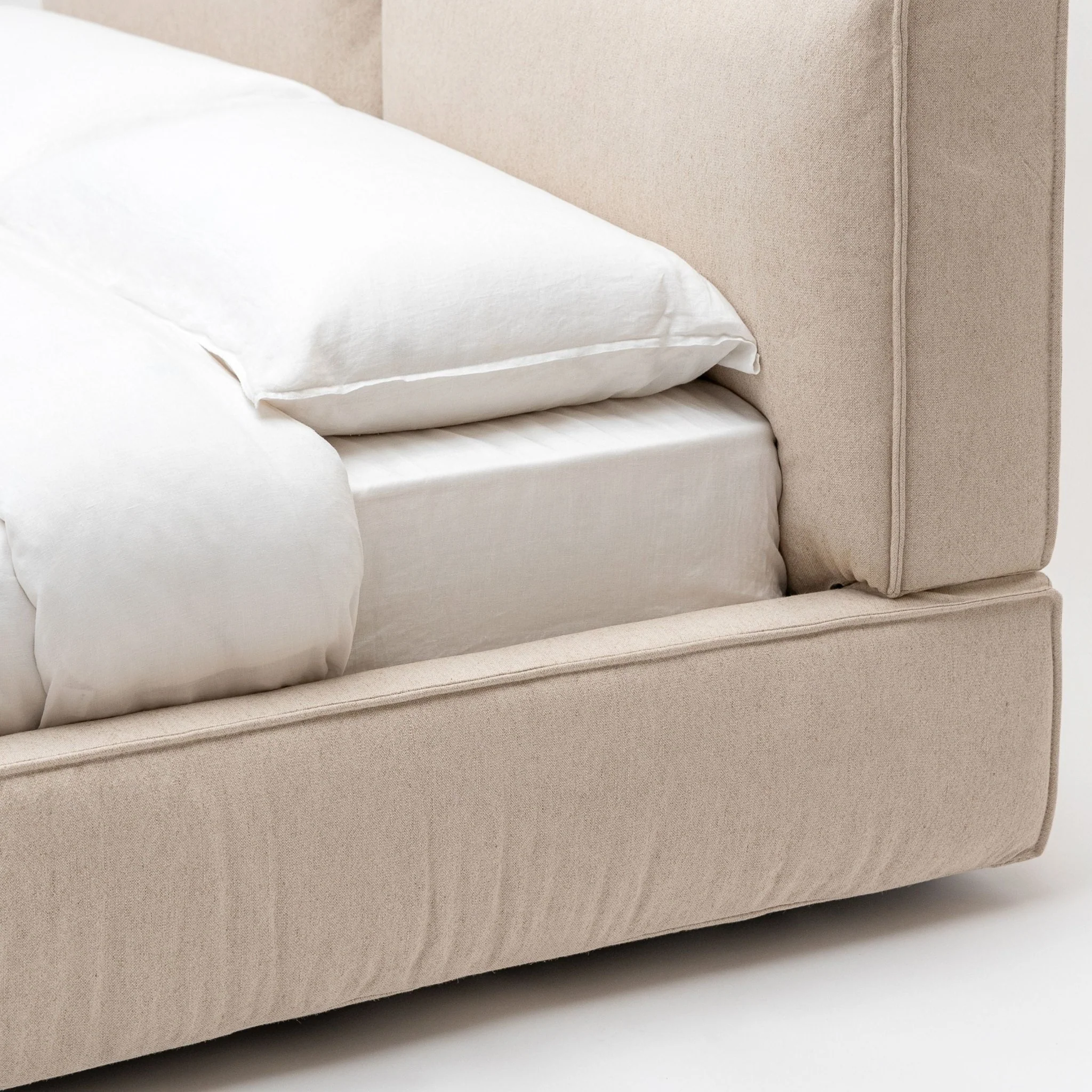 Santorini Standard Bed - Beige - Image 9