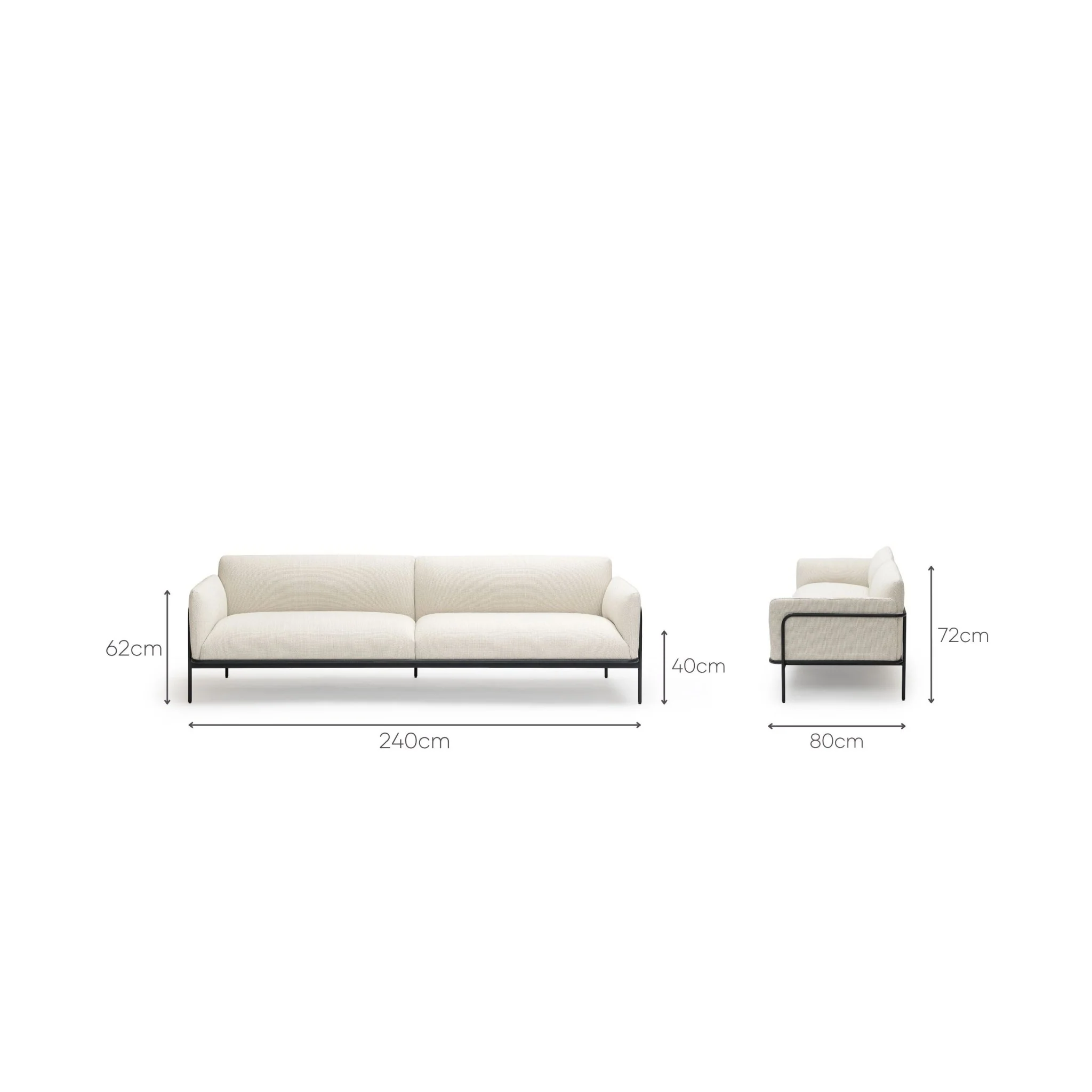 Scribe 240 Sofa - Oatmeal - Image 13