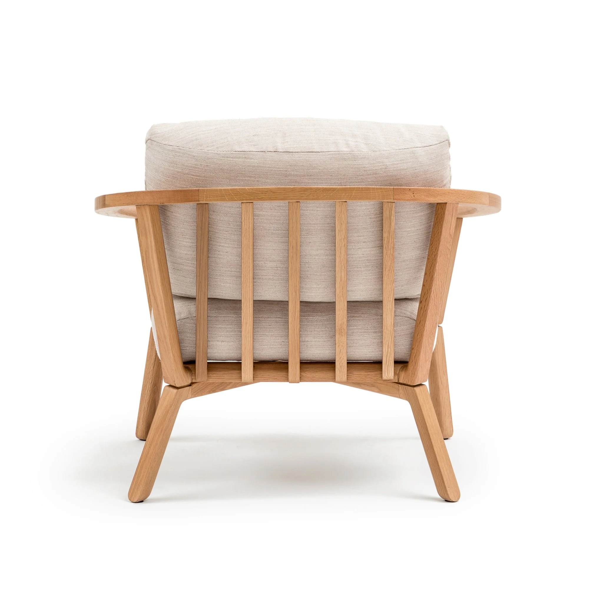 Sensu Lounge Chair - Light Oak & Nude - Image 4