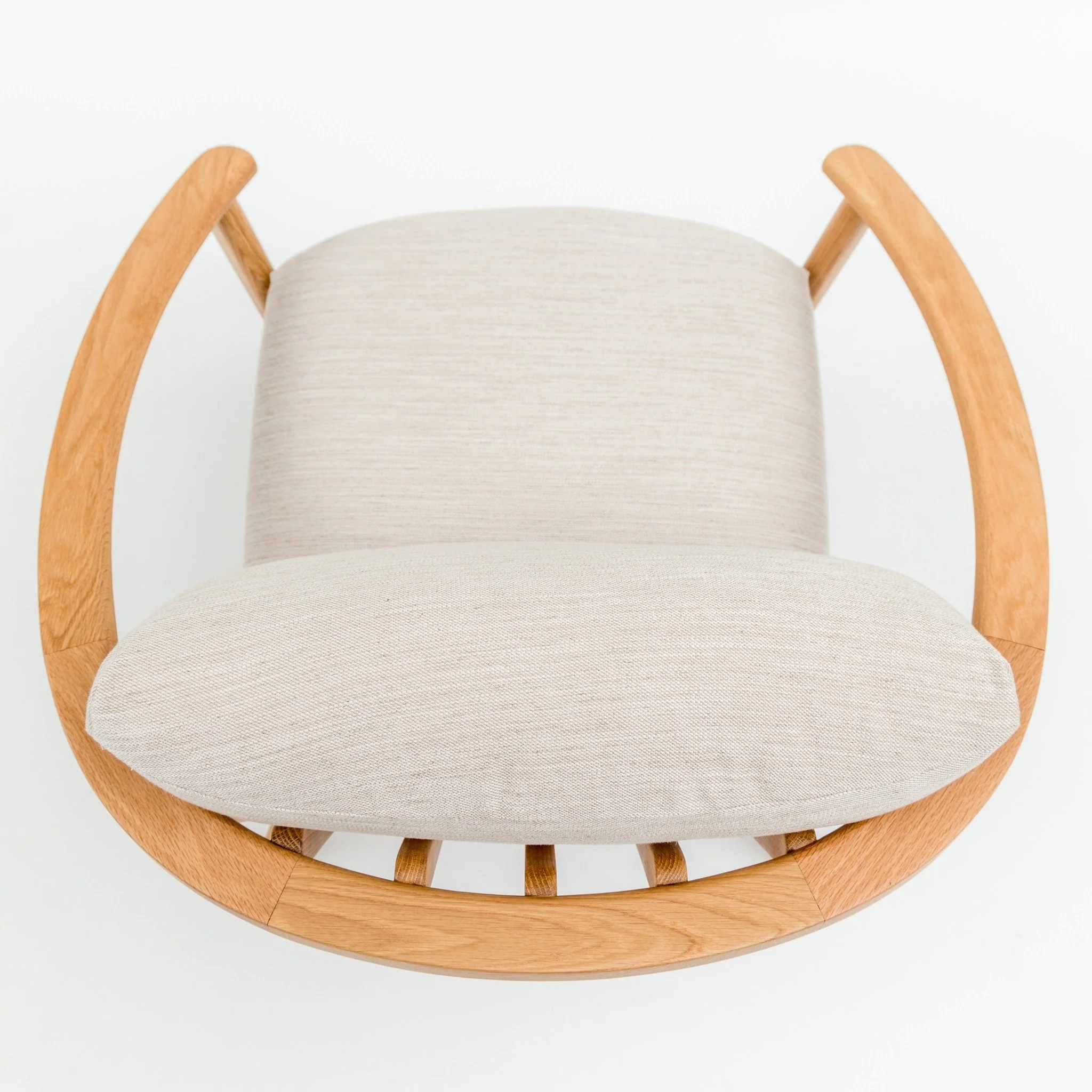 Sensu Lounge Chair - Light Oak & Nude - Image 8