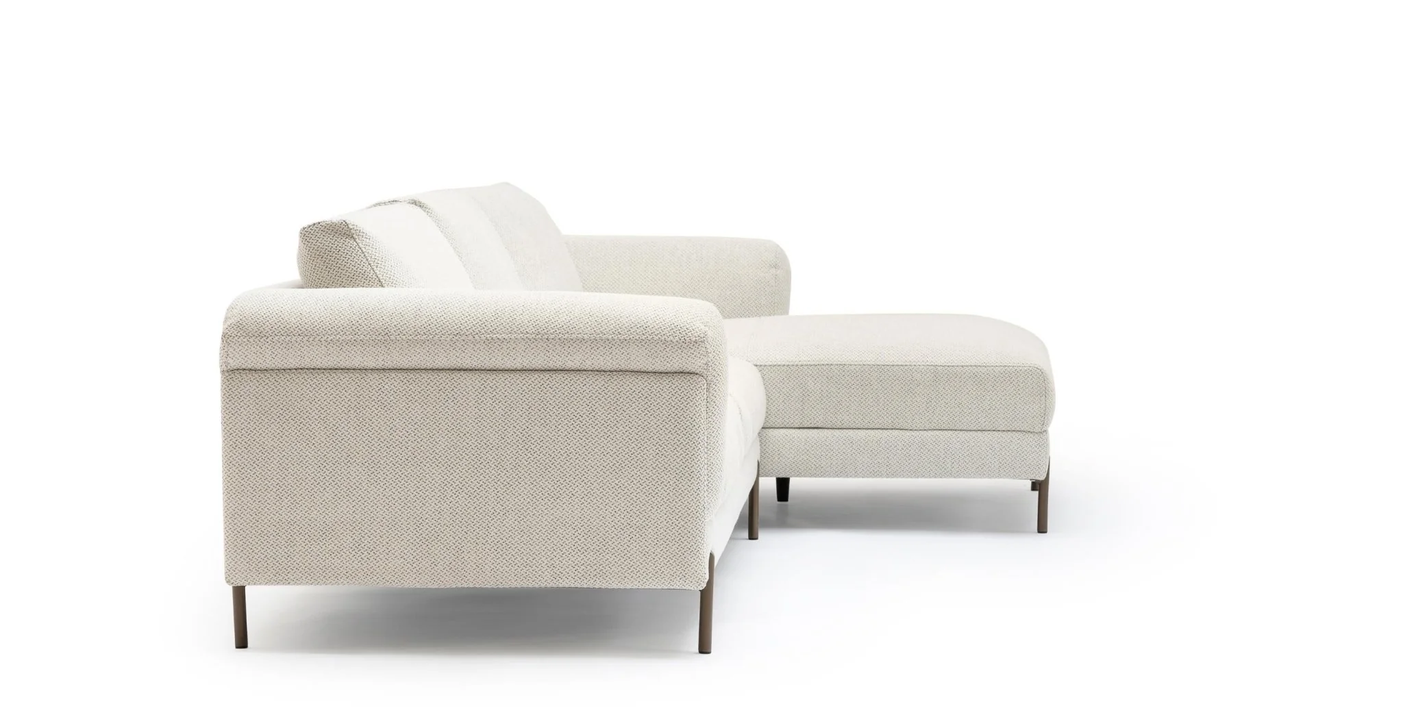 Serena L-Shaped Sofa - Almond Cream - Image 13