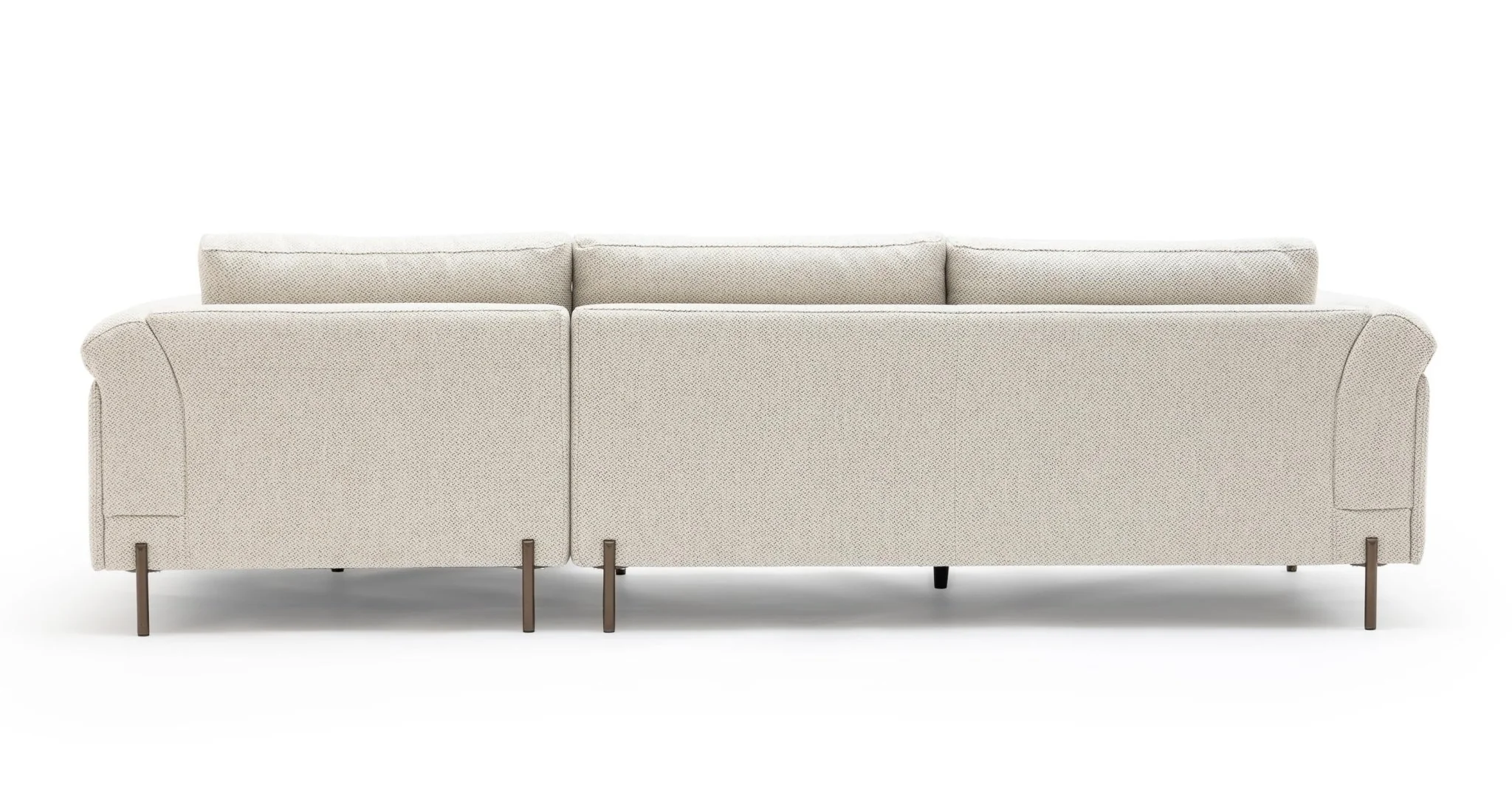 Serena L-Shaped Sofa - Almond Cream - Image 14