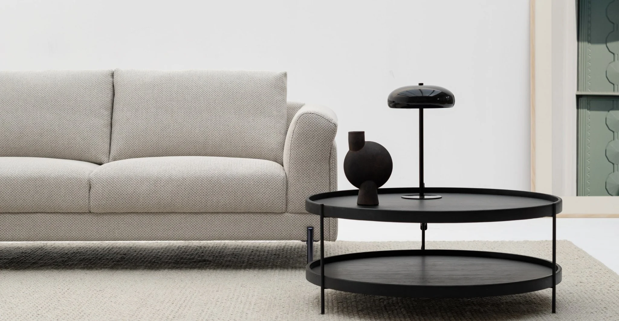Serena L-Shaped Sofa - Almond Cream - Image 7