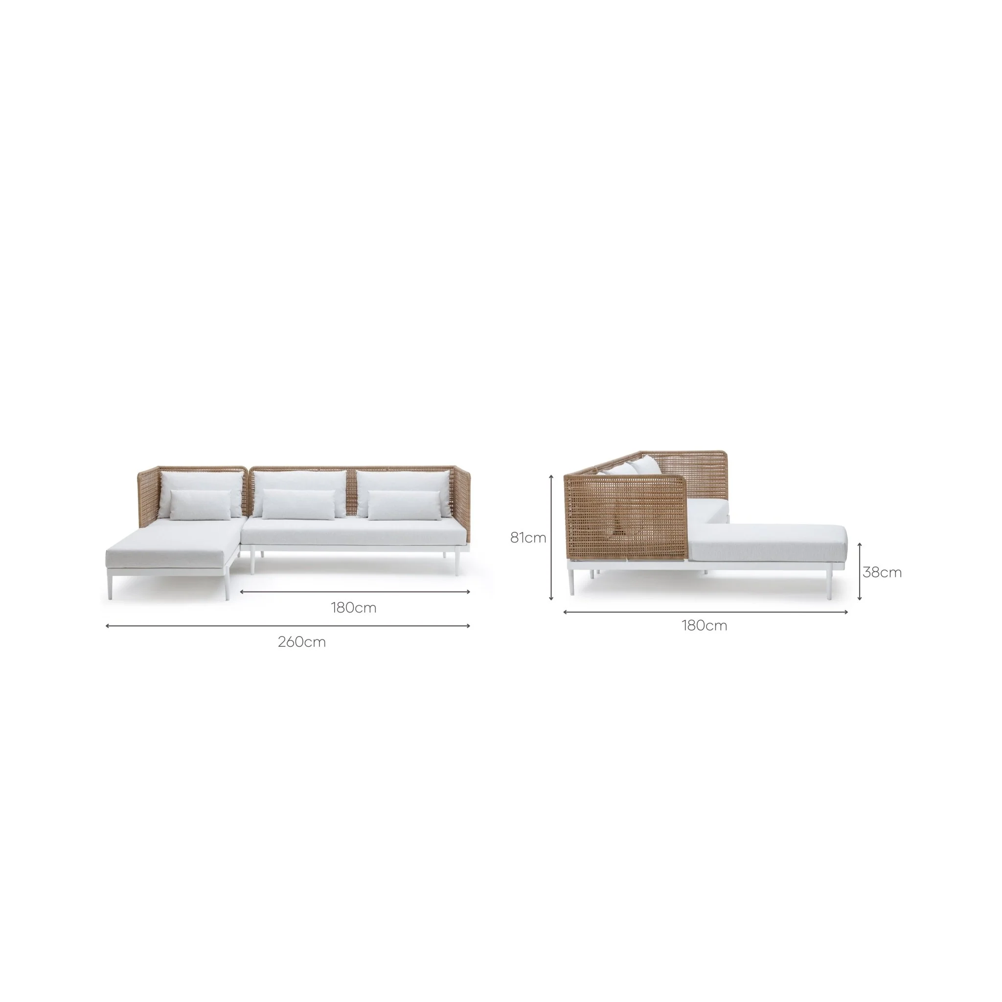 Seville Sofa - Stonewhite & Natural - Image 5