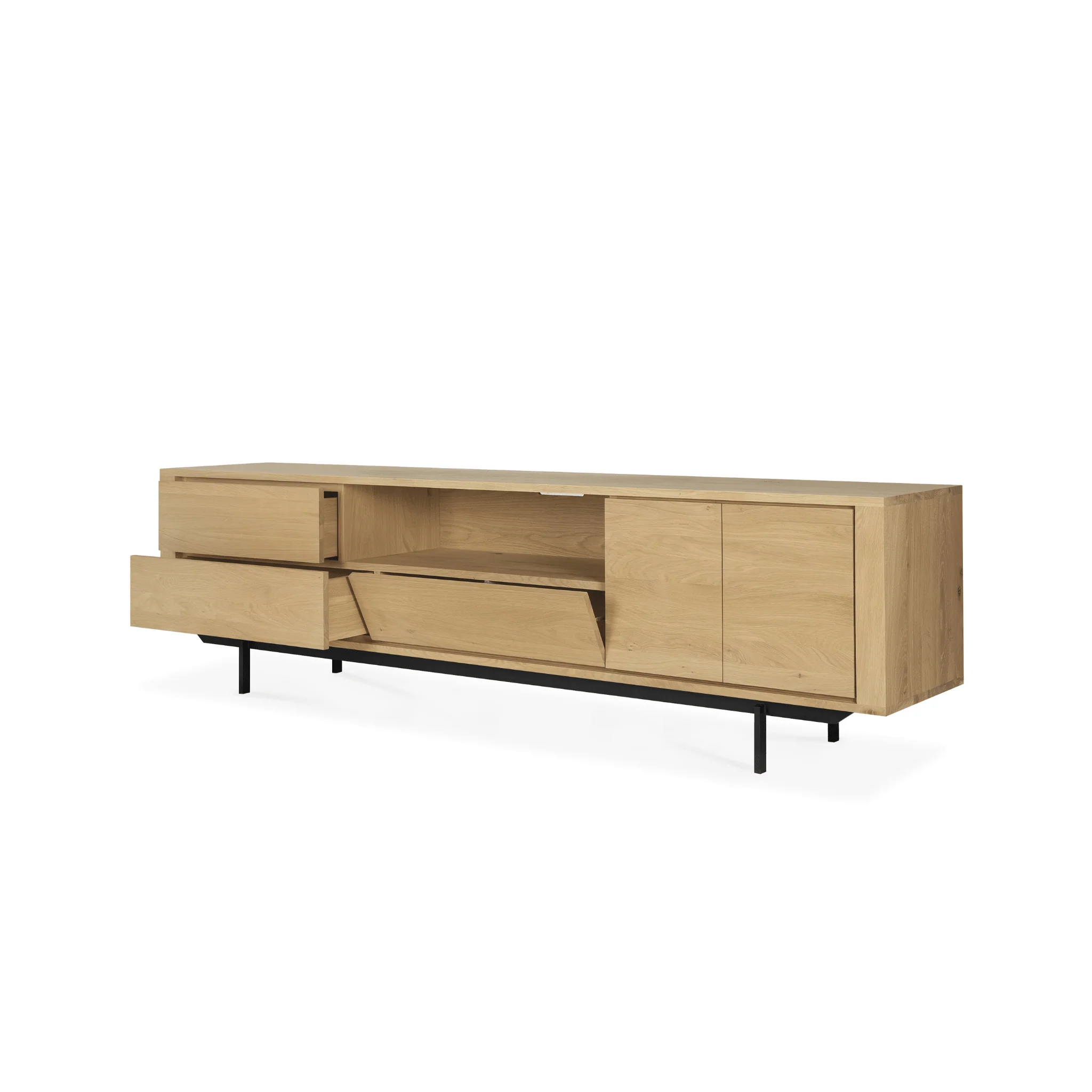 Shadow TV Cupboard - Oak - Image 4