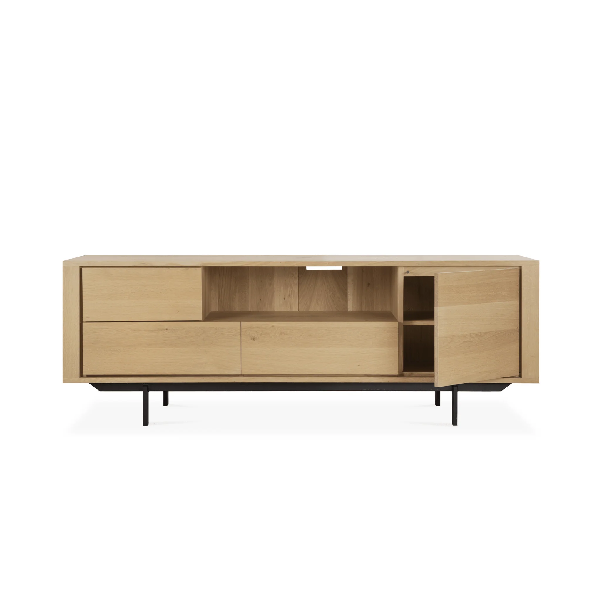 Shadow TV Cupboard - Oak - Image 9