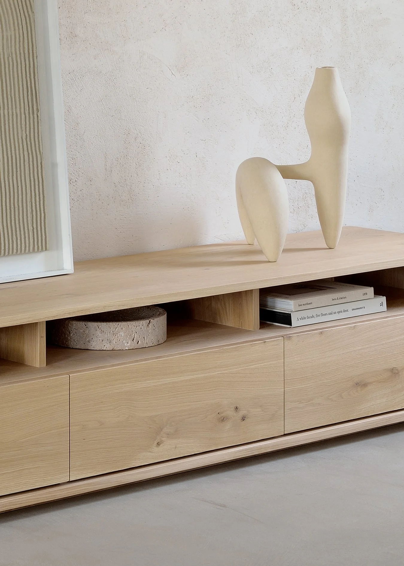 Shadow Tv Cupboard - Oak - Image 4