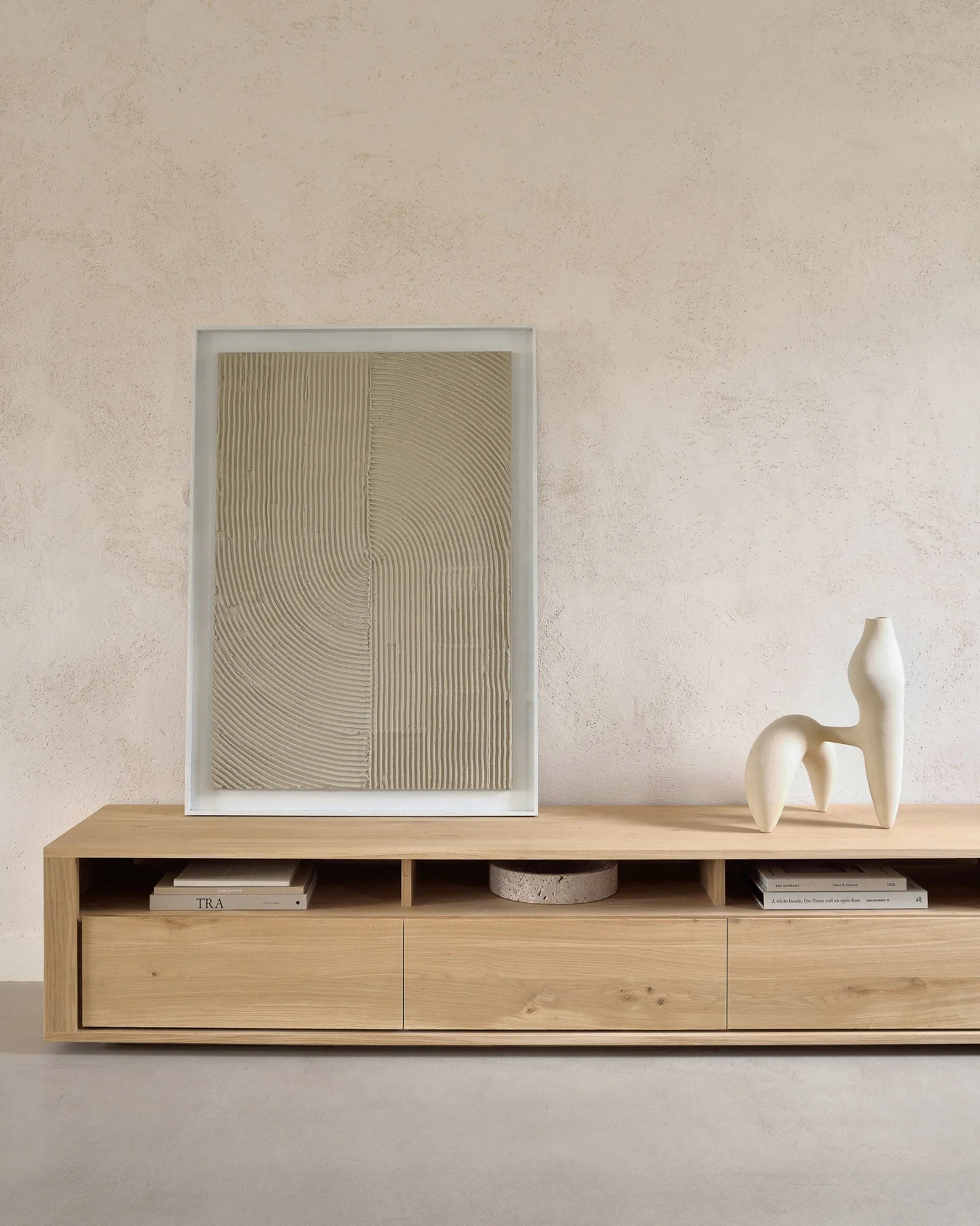 Shadow Tv Cupboard - Oak - Image 6