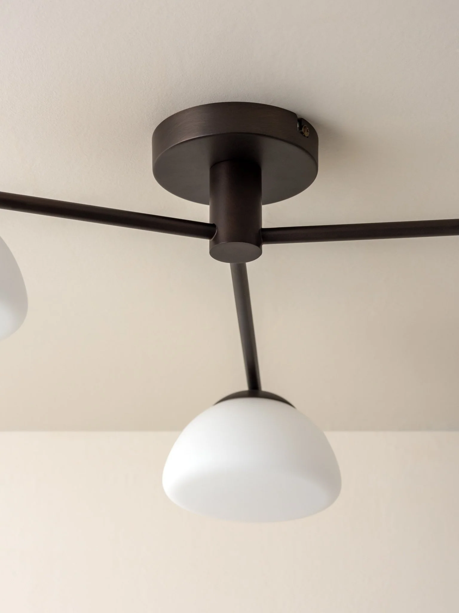 Silio - 3 Light Matt Black And Opal Flush - Image 3