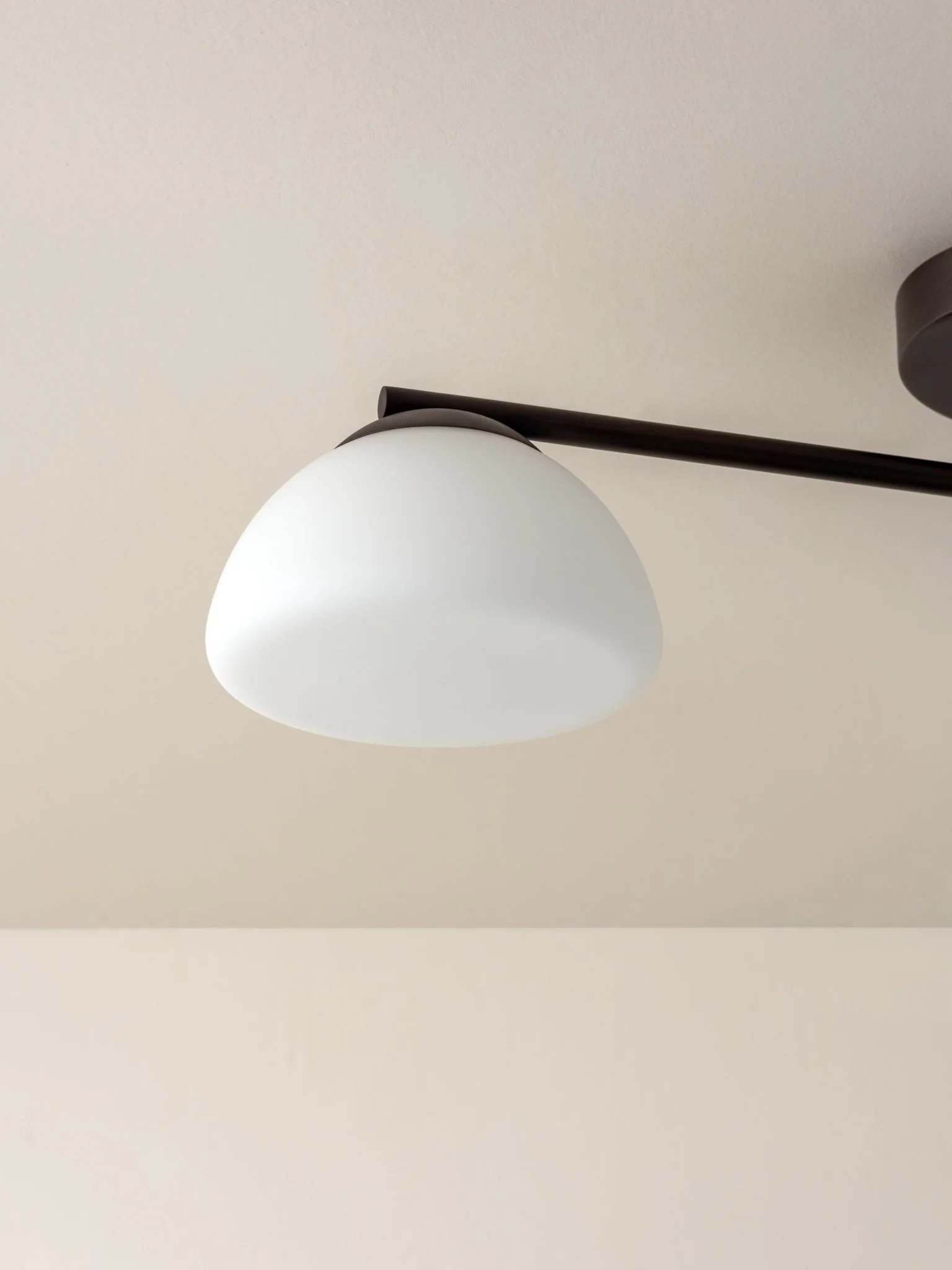 Silio - 3 Light Matt Black And Opal Flush - Image 4