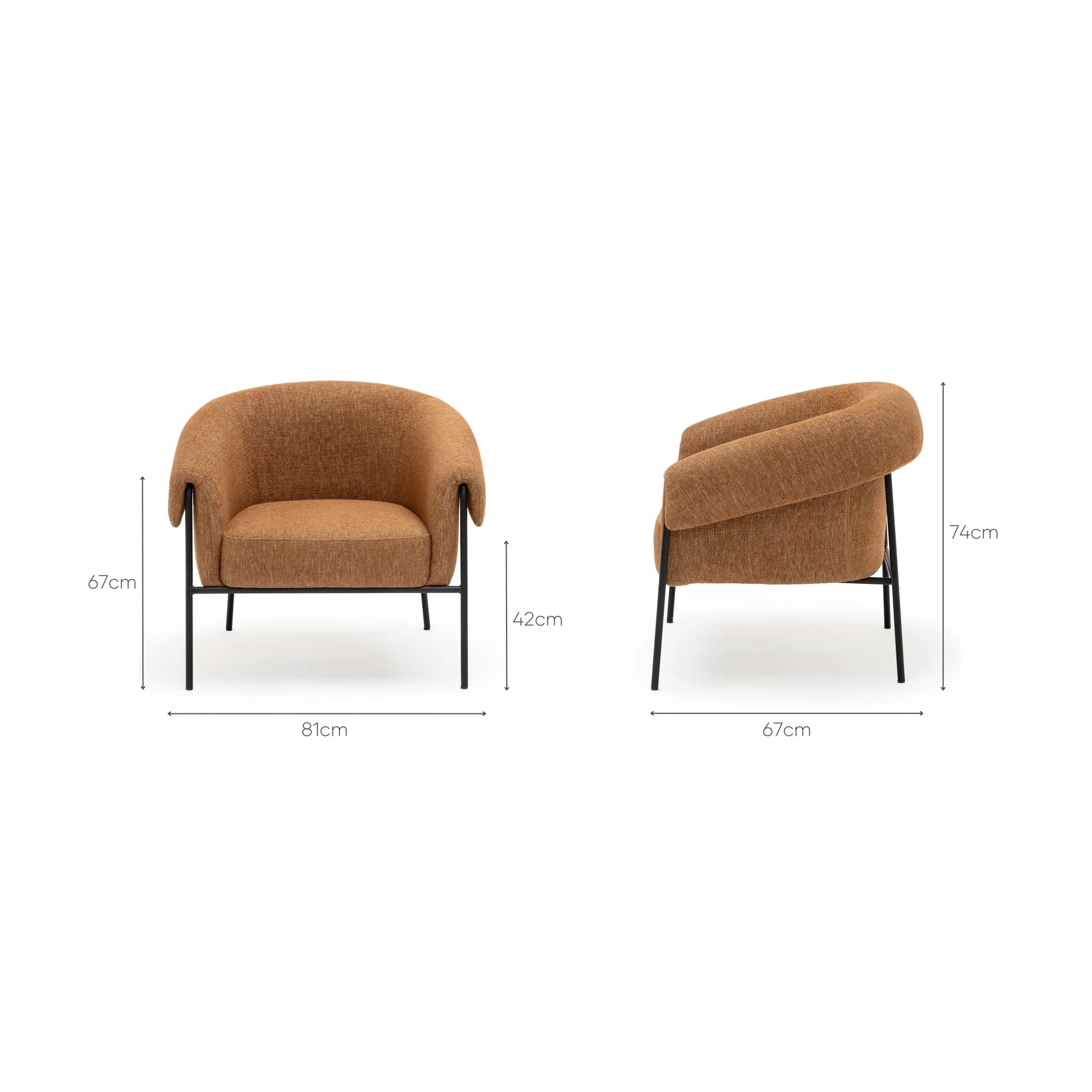 Sinca Armchair - Pumpkin - Image 16