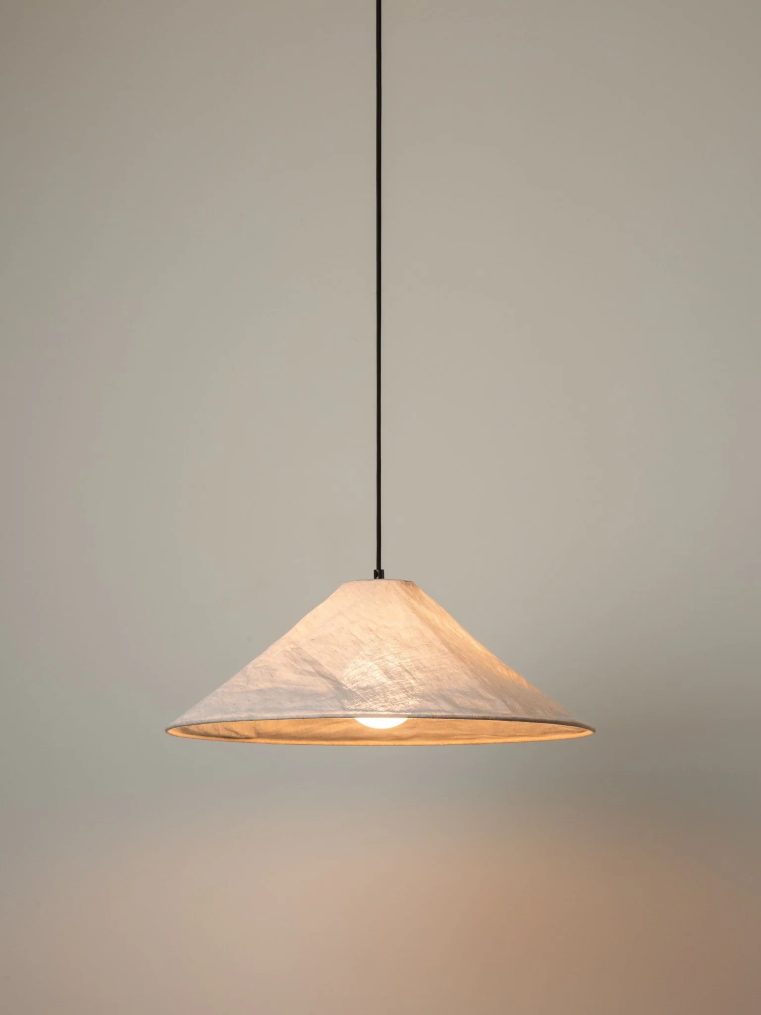 Siya - Collapsible Large Linen Pendant - Image 2