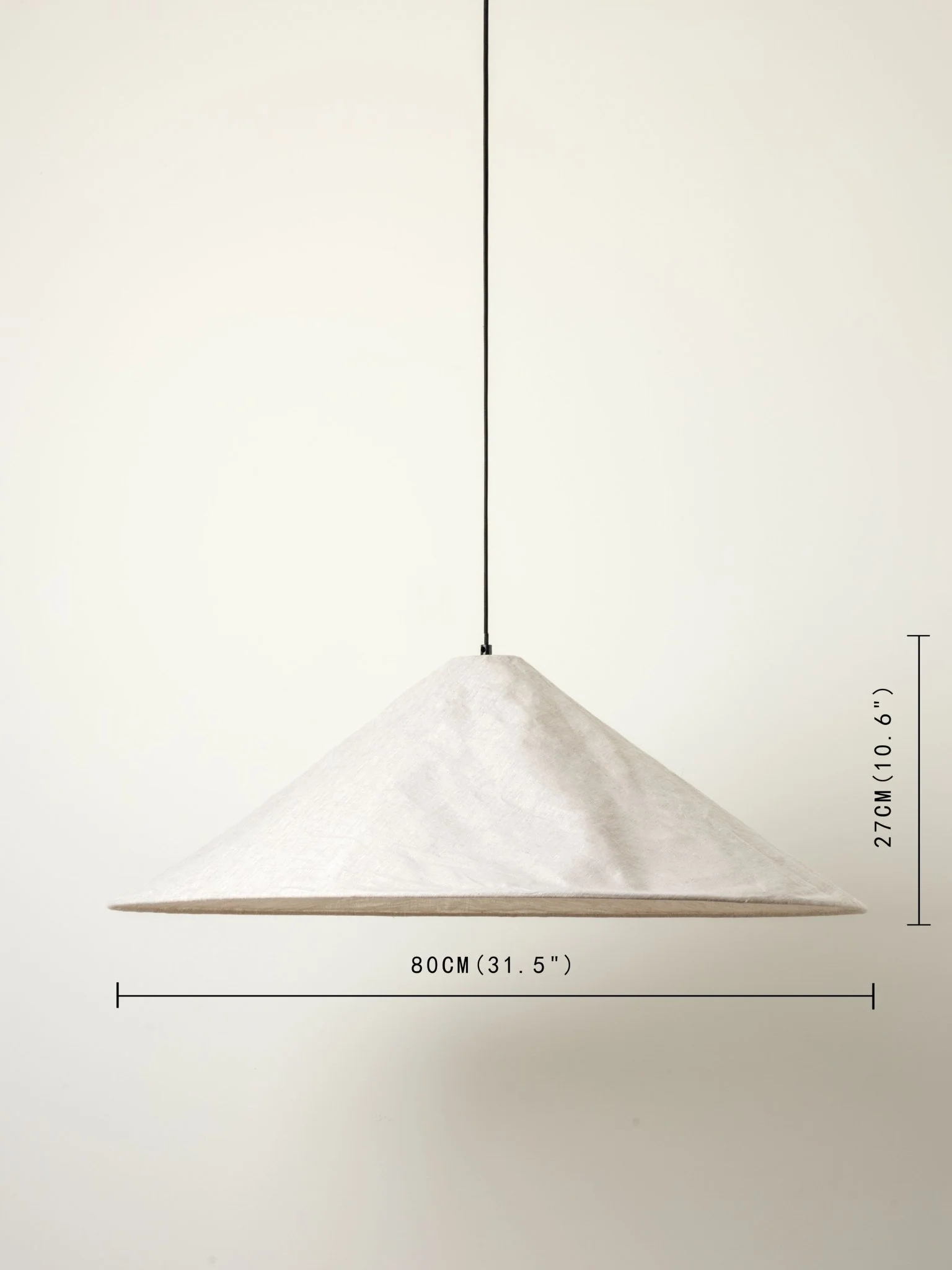 Siya - Collapsible Oversized Linen Pendant - Image 4