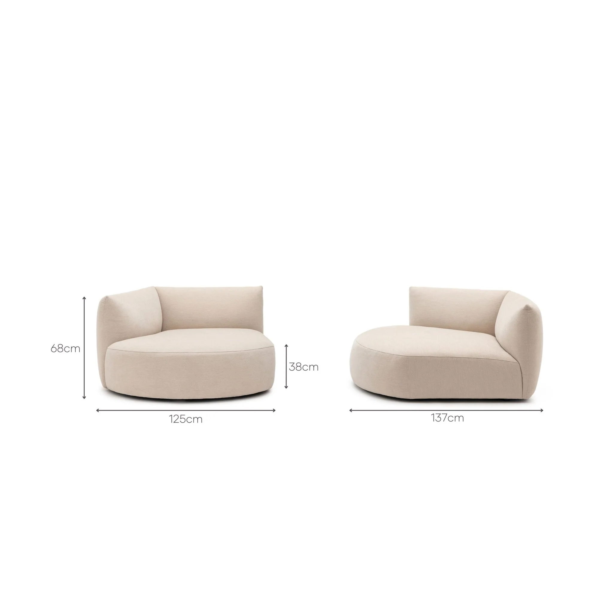 Slipper Left Chaise - Bleached Sand - Image 10