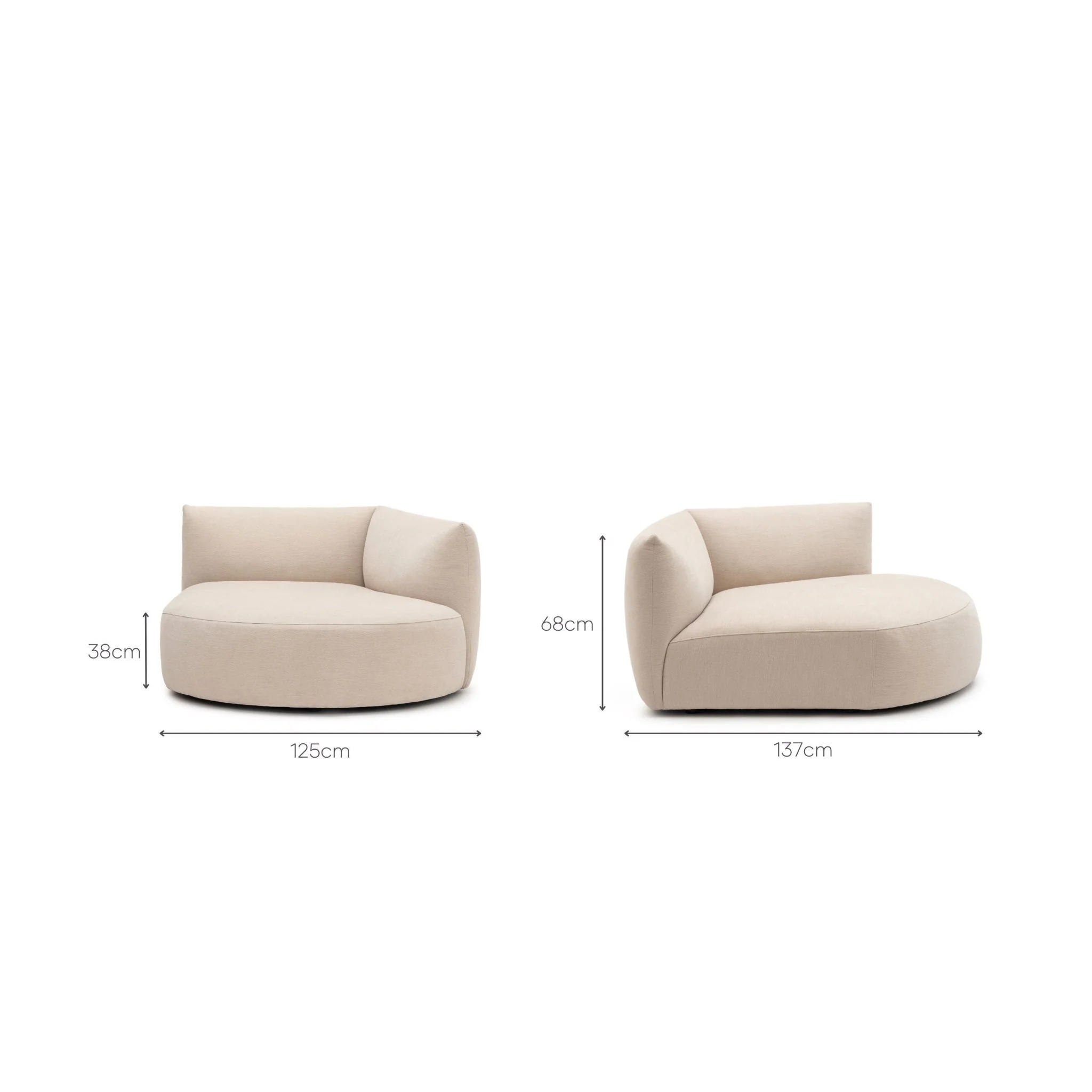 Slipper Right Chaise - Bleached Sand - Image 11