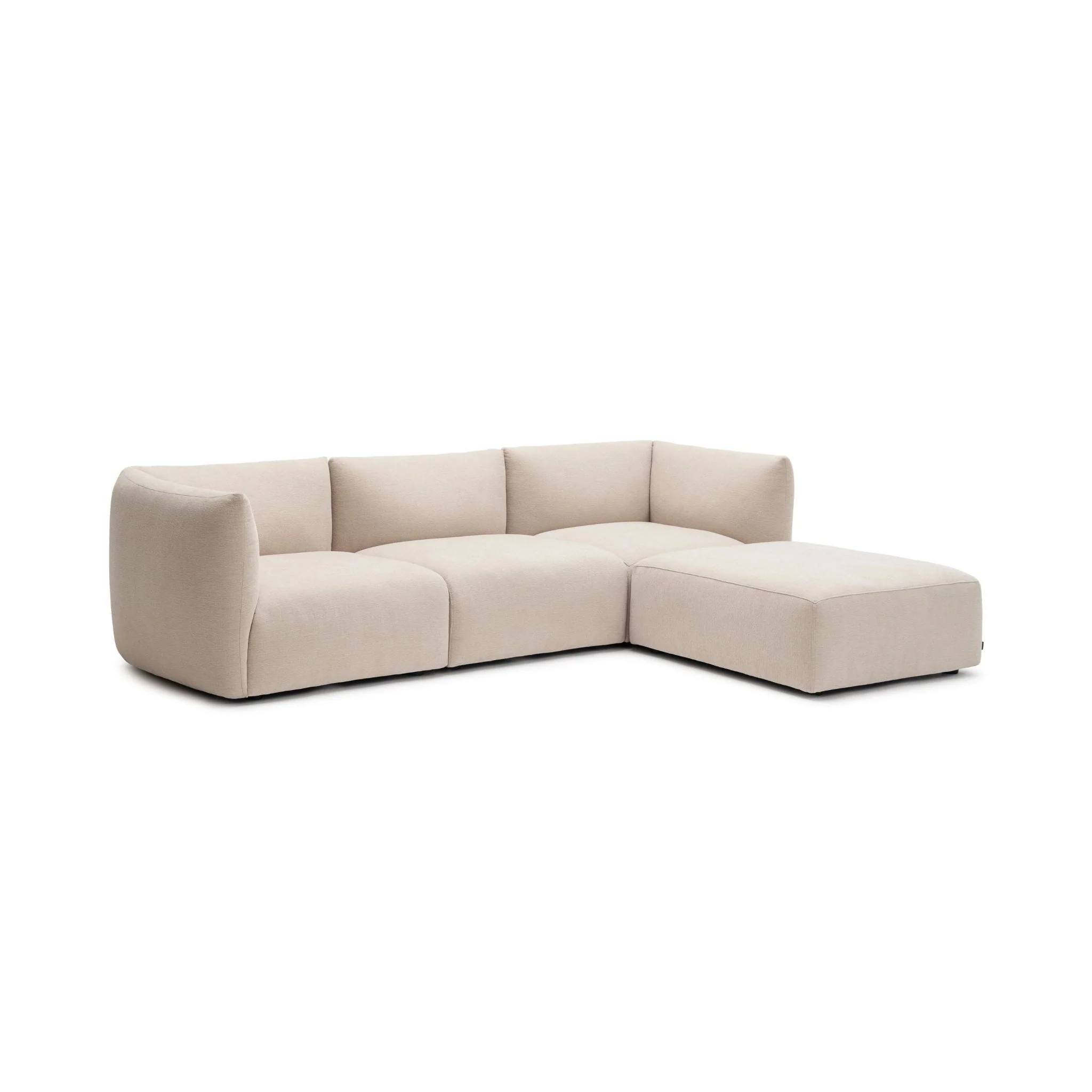 Slipper Corner Sofa - Bleached Sand - Image 2