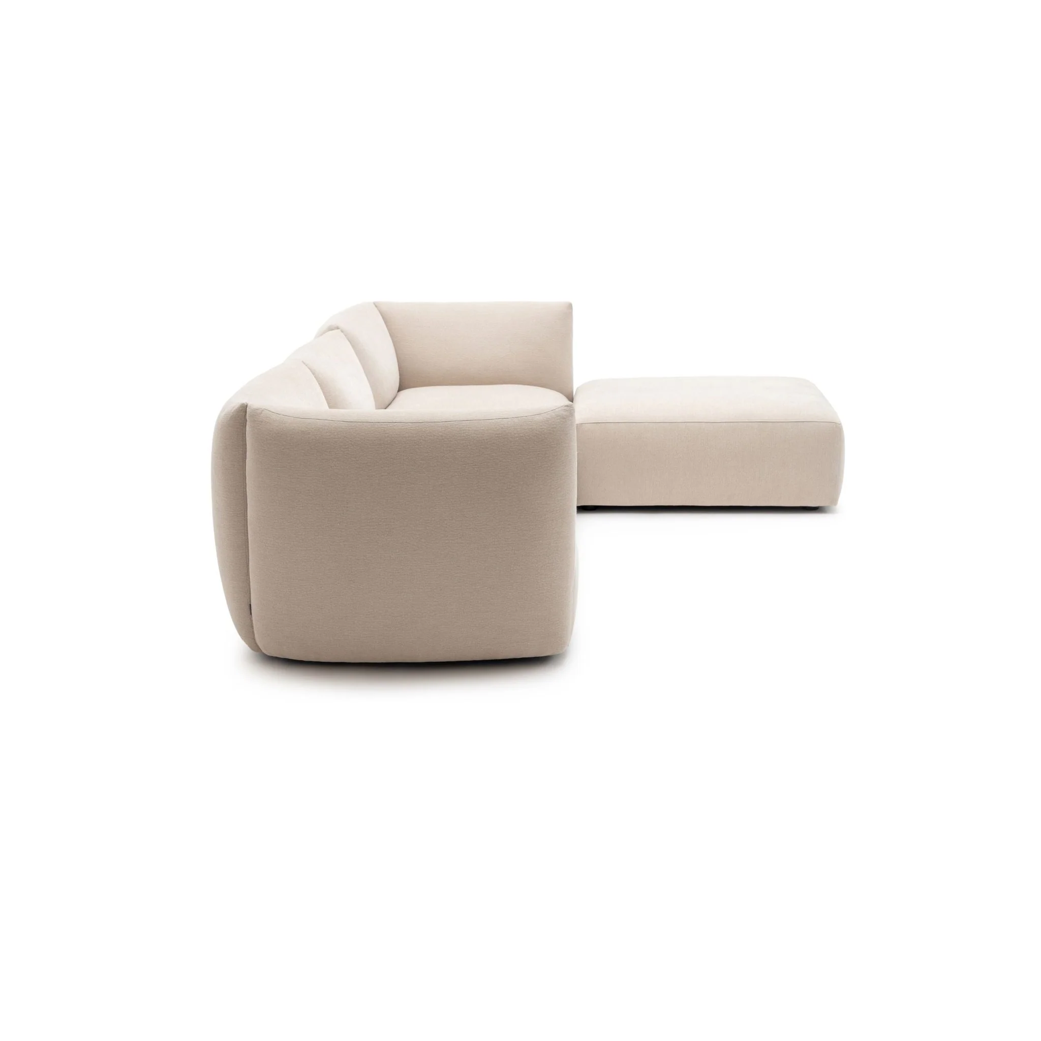 Slipper Corner Sofa - Bleached Sand - Image 3