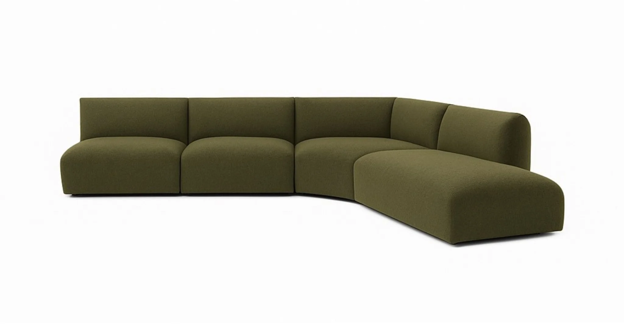 Slipper Corner V1 Sofa - Lisa Seaweed - Image 3