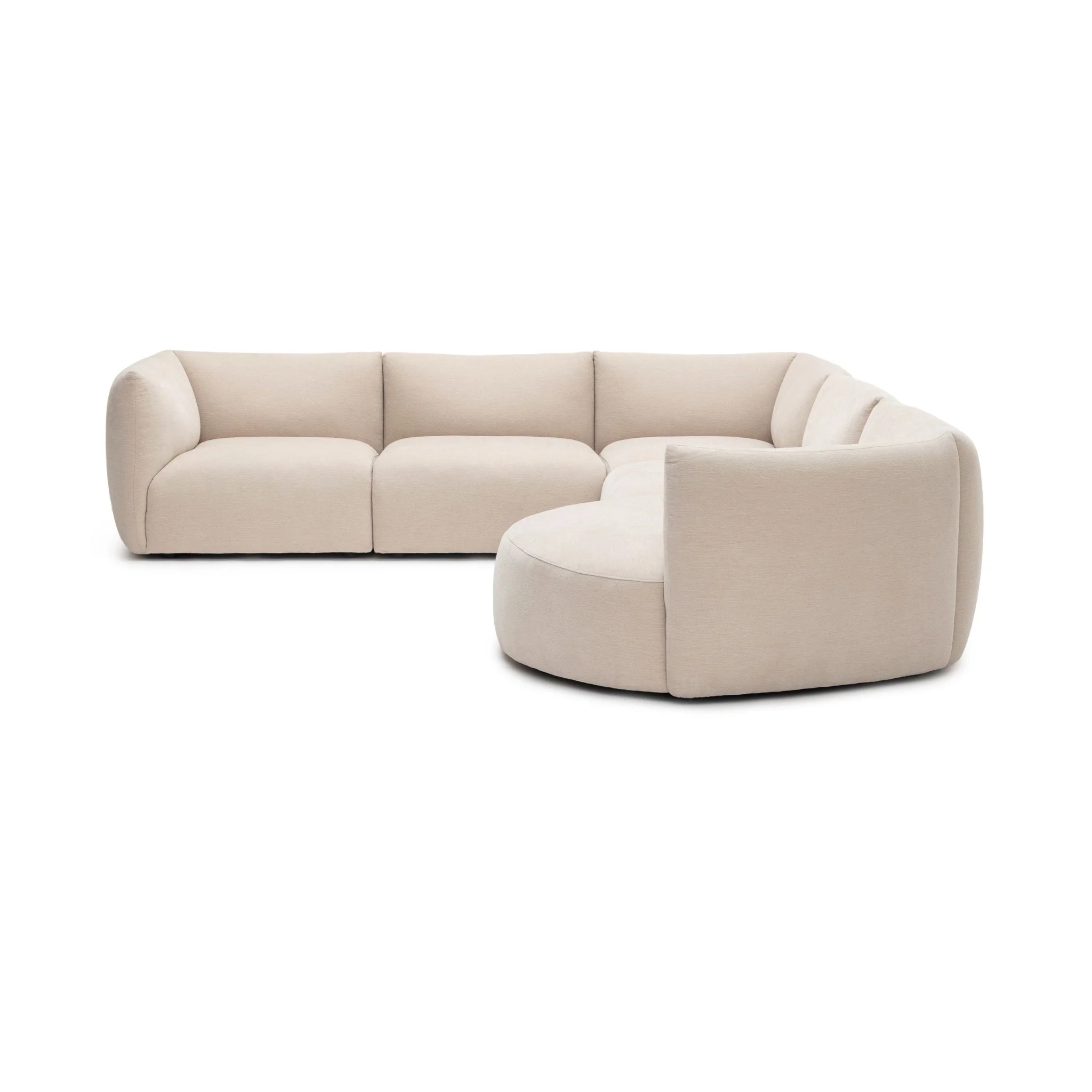 Slipper Large Corner Sofa - Bleached Sand - Image 10