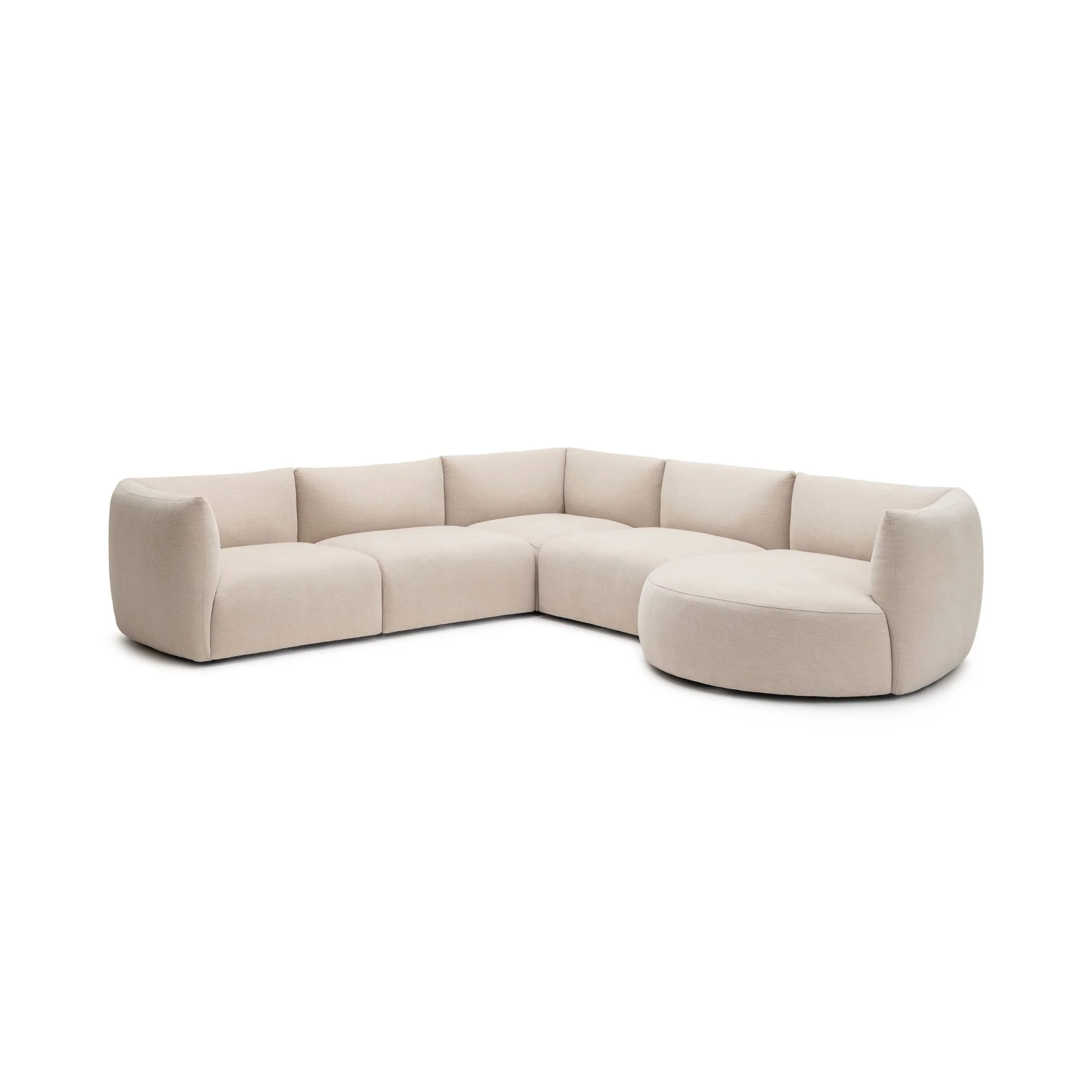 Slipper Large Corner Sofa - Bleached Sand - Image 11