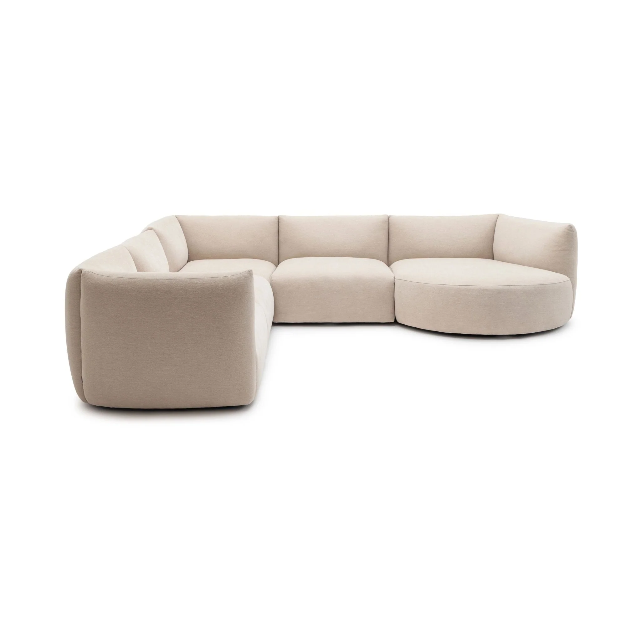 Slipper Large Corner Sofa - Bleached Sand - Image 12