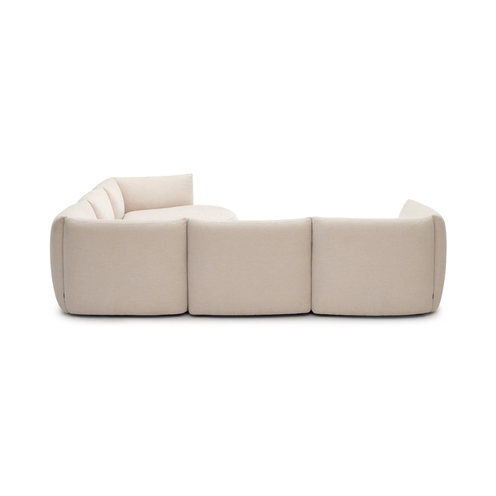 Slipper Large Corner Sofa - Bleached Sand - Image 13