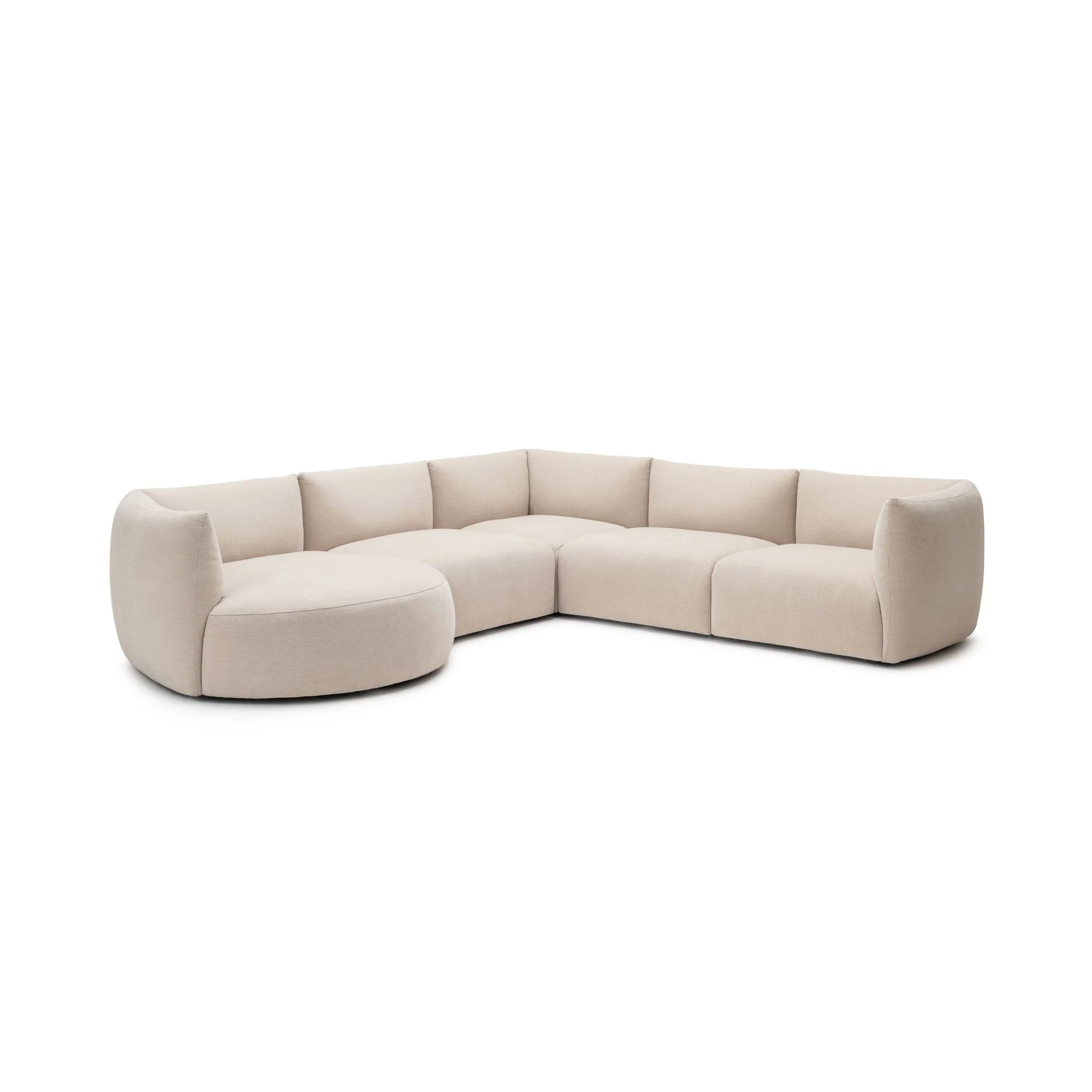 Slipper Large Corner Sofa - Bleached Sand - Image 2