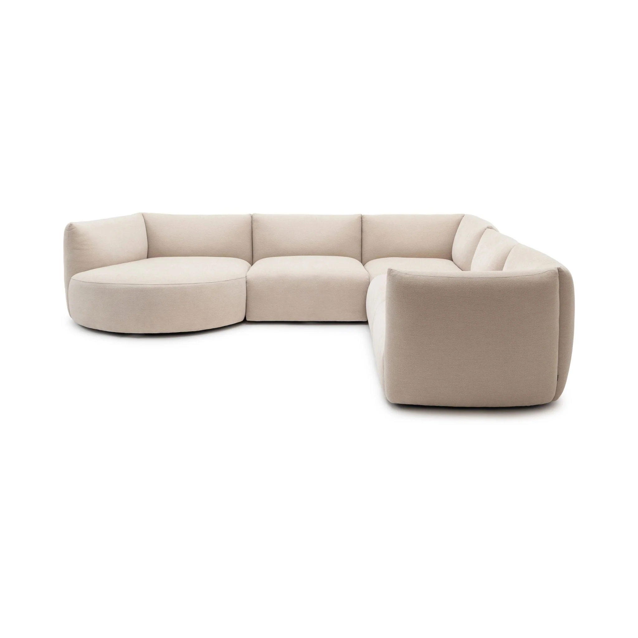 Slipper Large Corner Sofa - Bleached Sand - Image 3