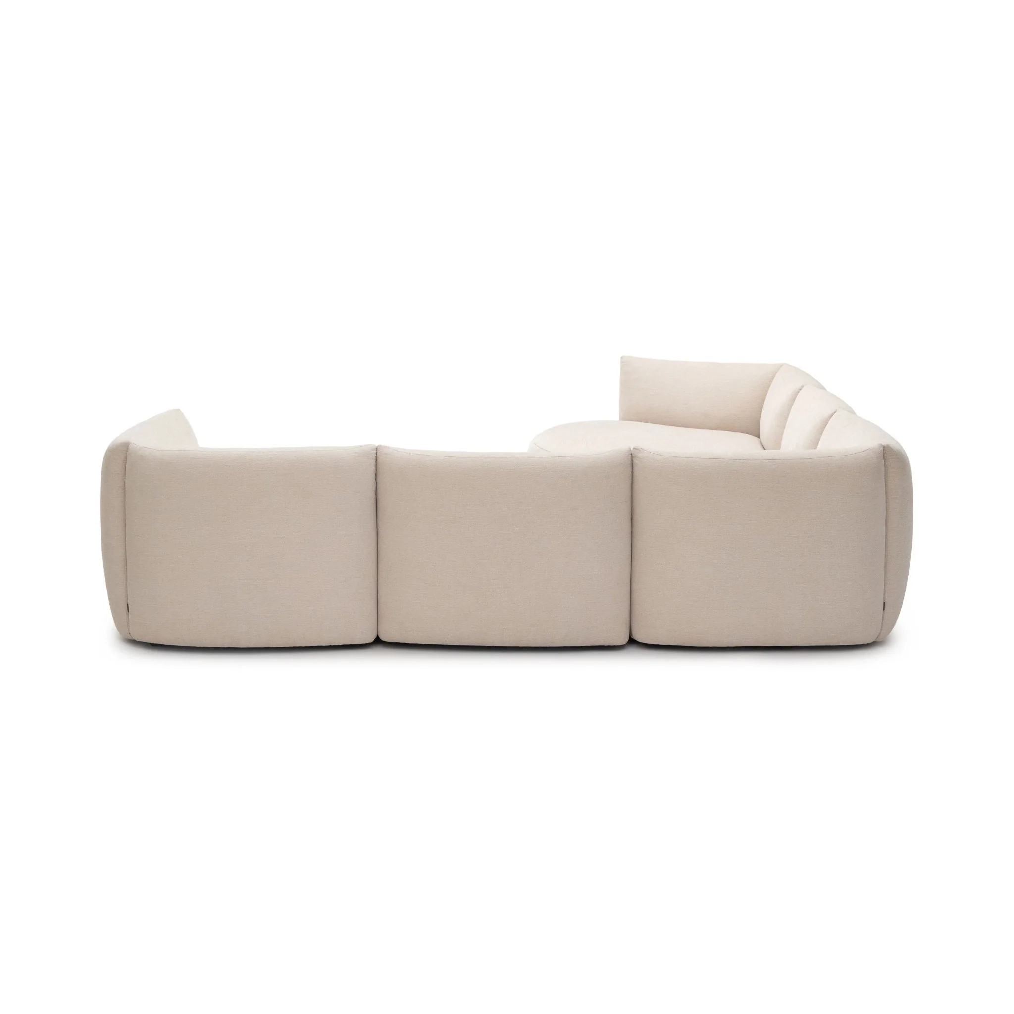 Slipper Large Corner Sofa - Bleached Sand - Image 4
