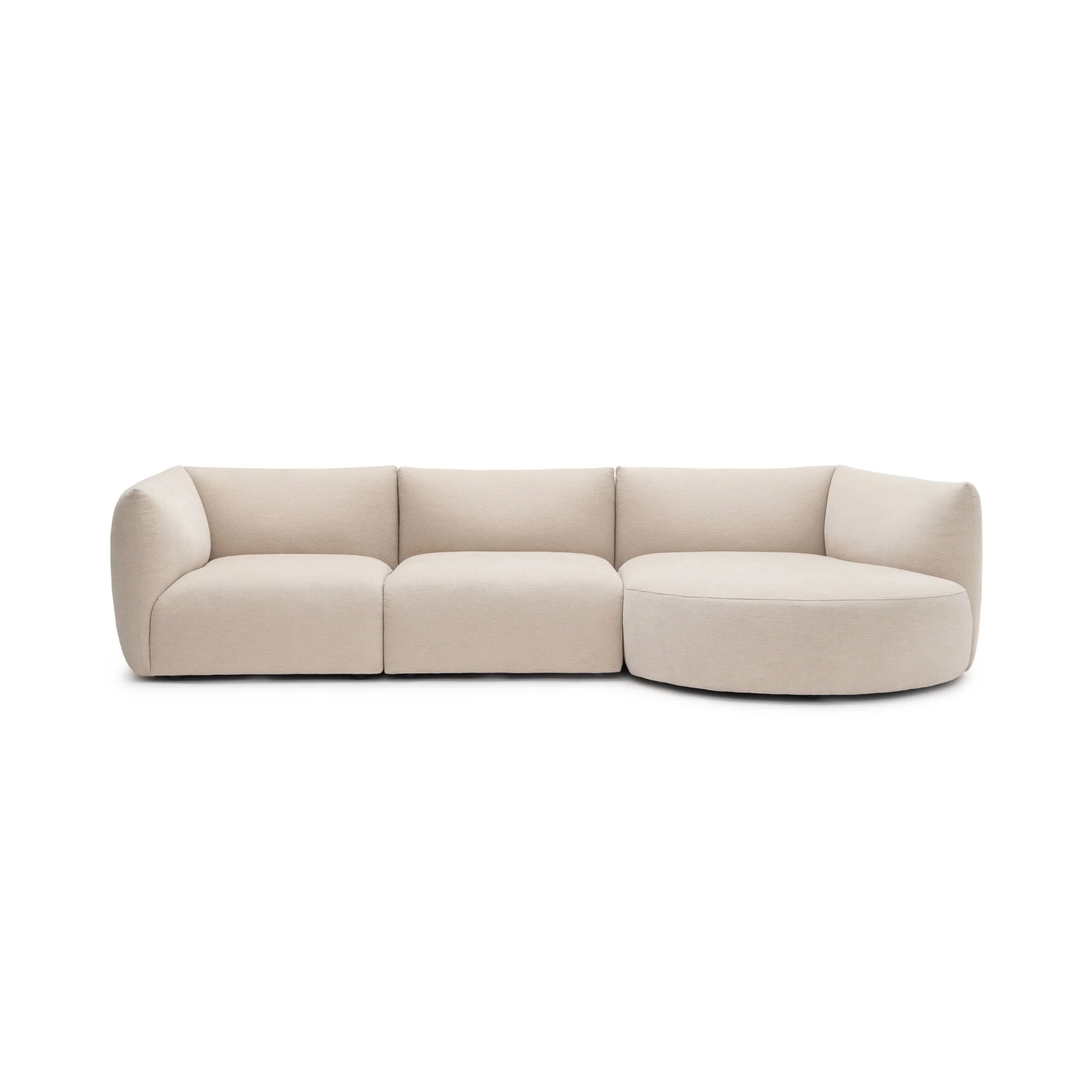 Slipper Lounge Closed Sofa - Bleached Sand