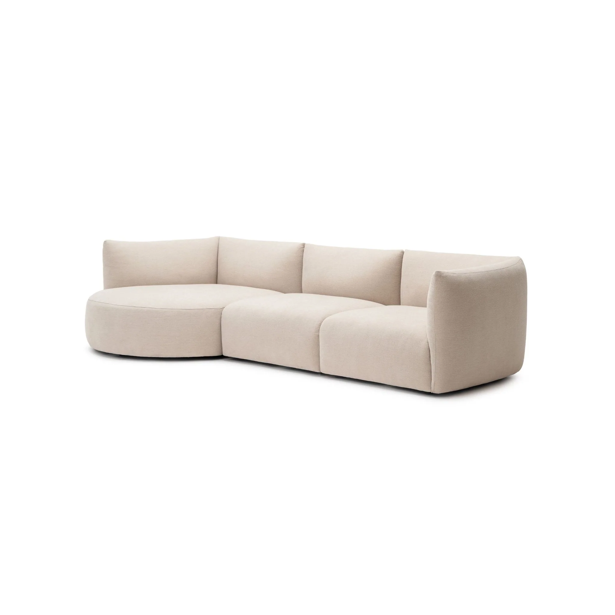 Slipper Lounge Closed Sofa - Bleached Sand - Image 10