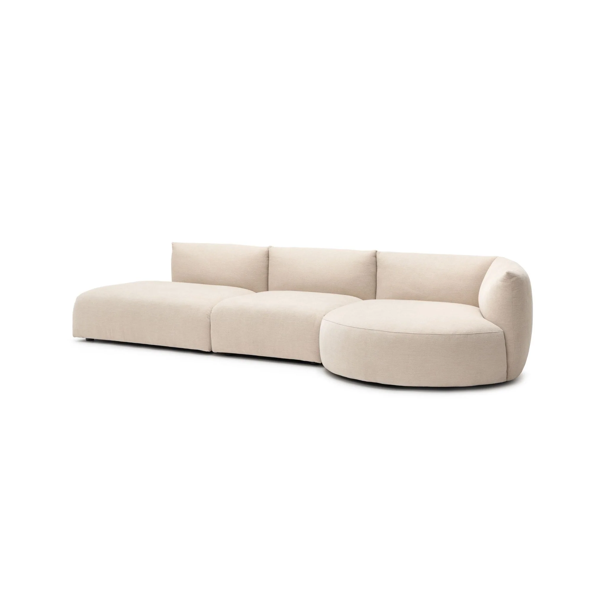 Slipper Lounge Open Sofa - Bleached Sand - Image 12