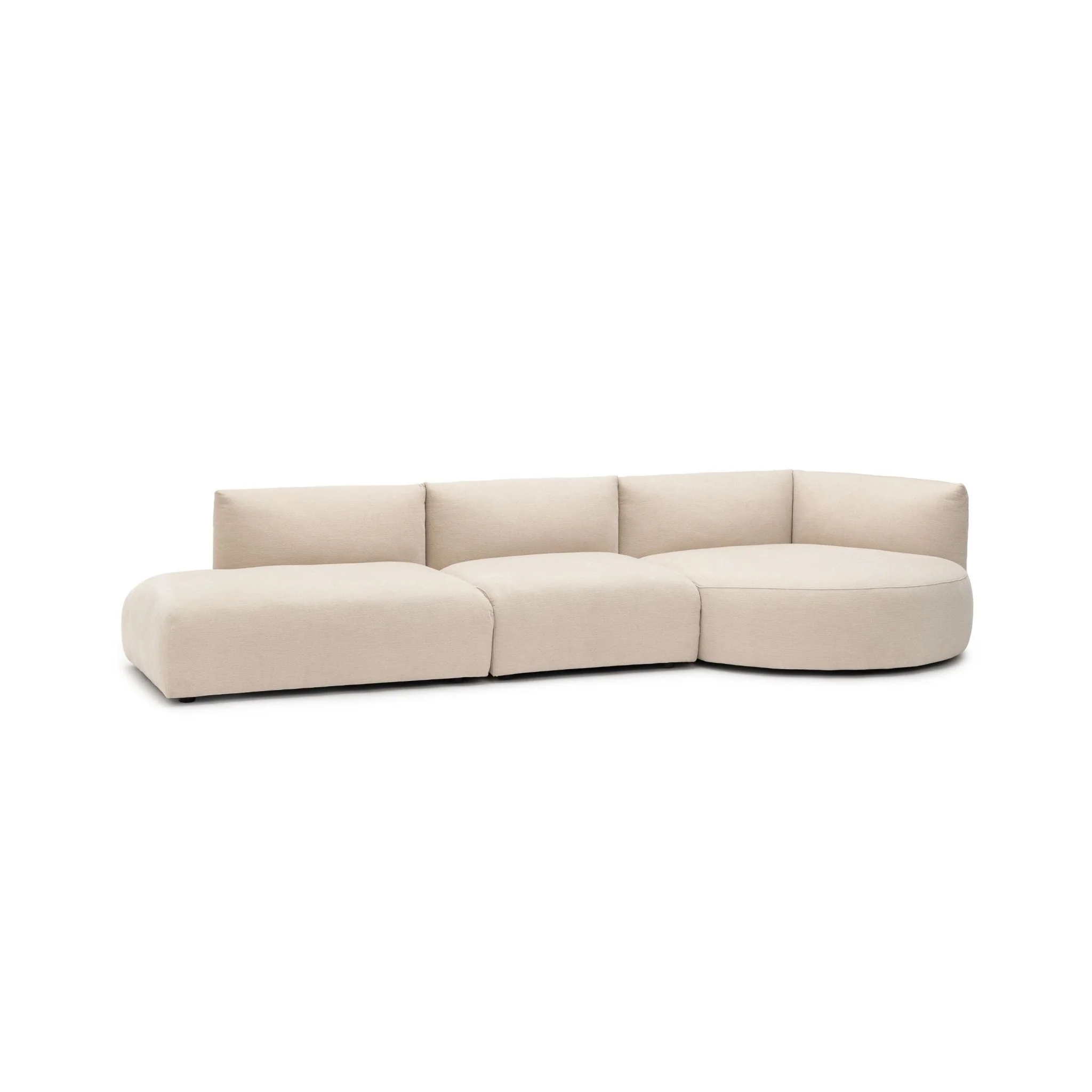 Slipper Lounge Open Sofa - Bleached Sand - Image 13
