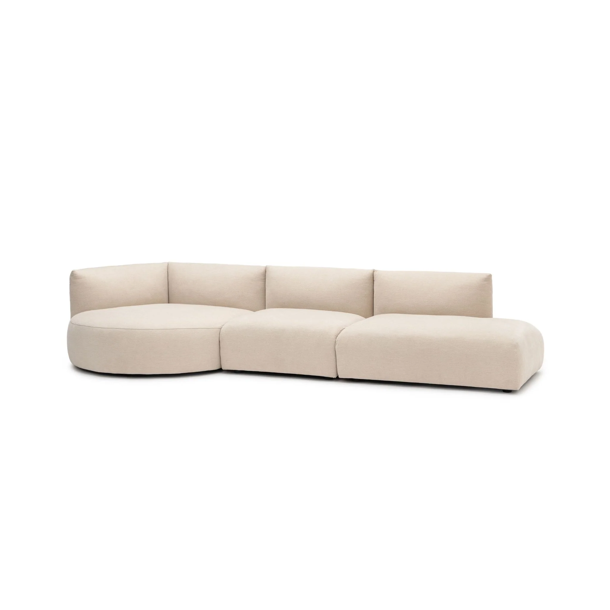 Slipper Lounge Open Sofa - Bleached Sand - Image 3