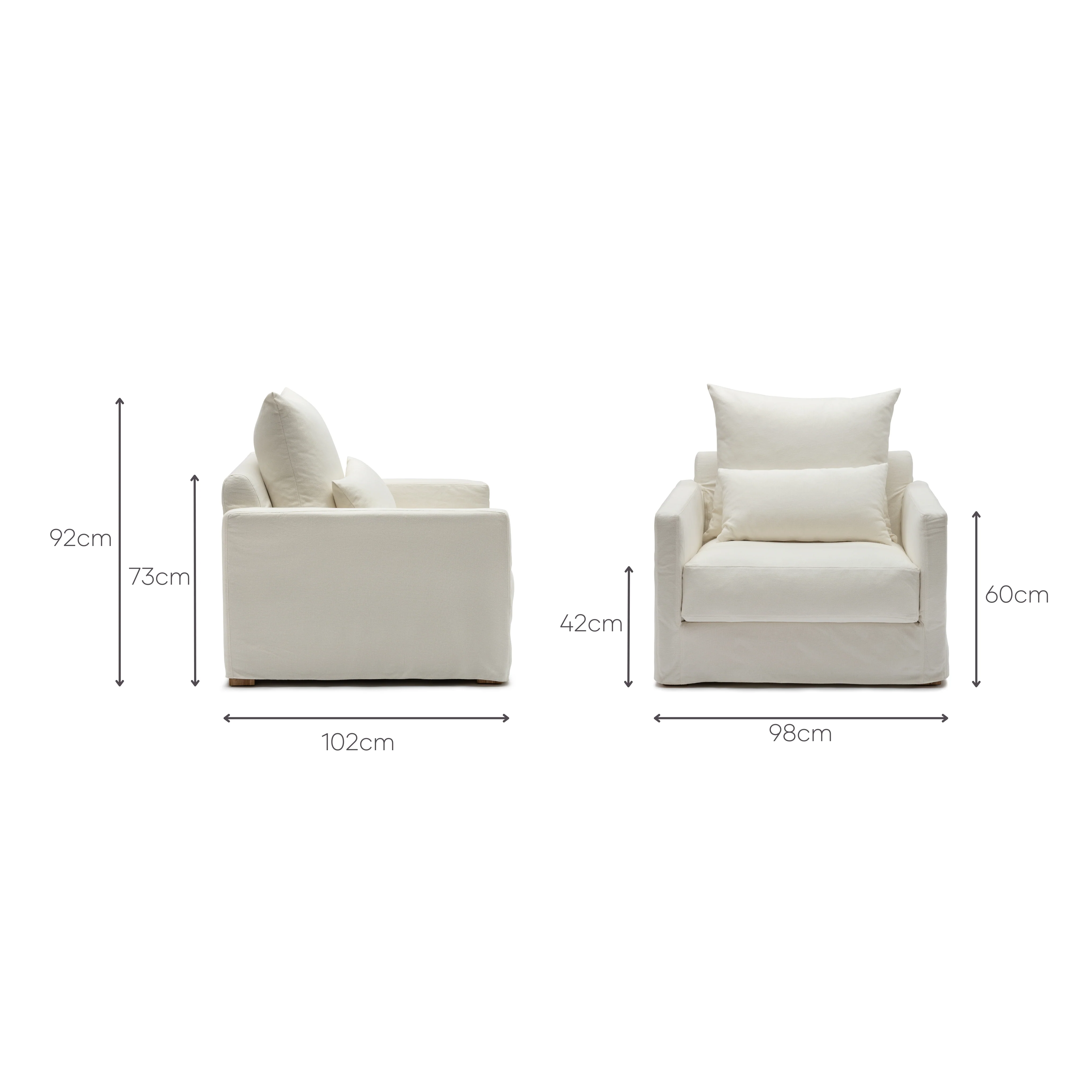 Sloopy Armchair - Summer Ivory - Image 7