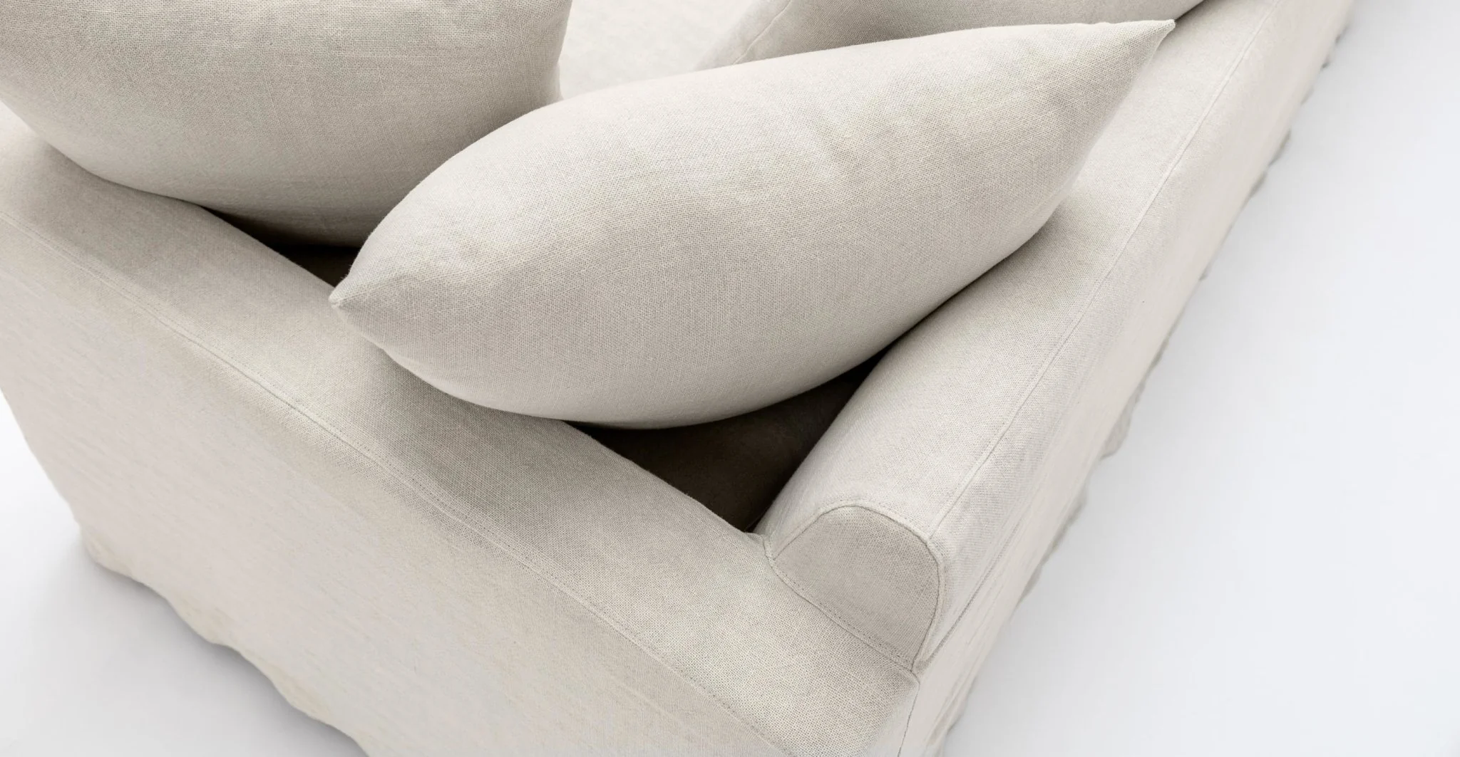 Sloopy Corner Sectional Sofa - Asa Bone - Image 6