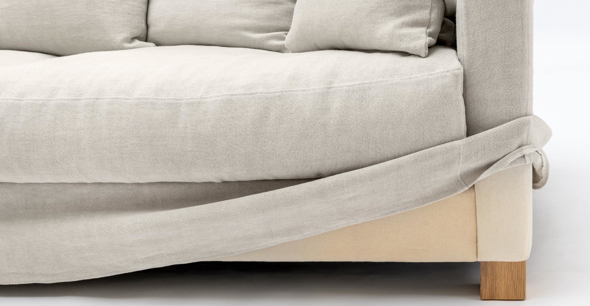 Sloopy Corner Sectional Sofa - Asa Bone - Image 8