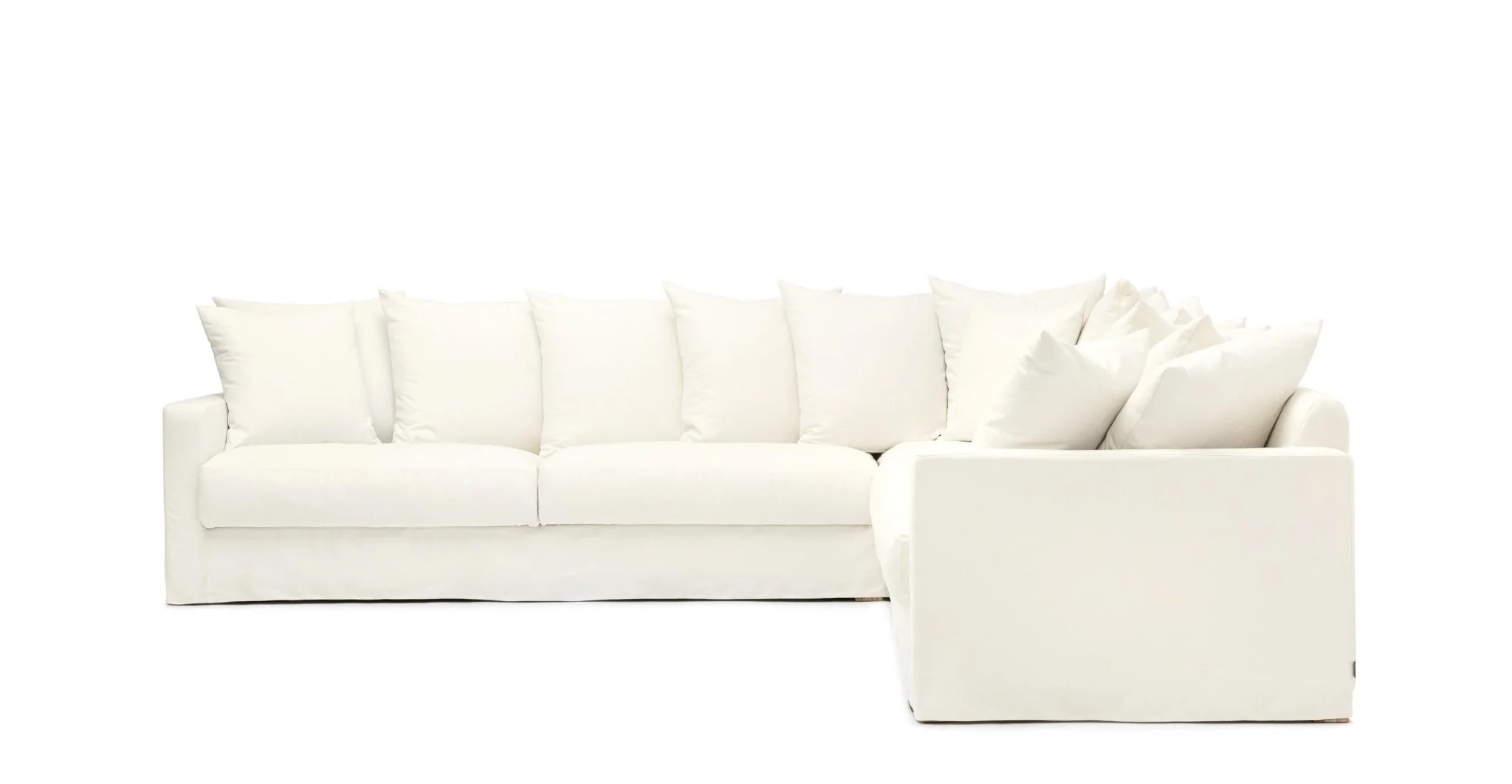 Sloopy Corner Sectional Sofa - Summer Ivory - Image 4