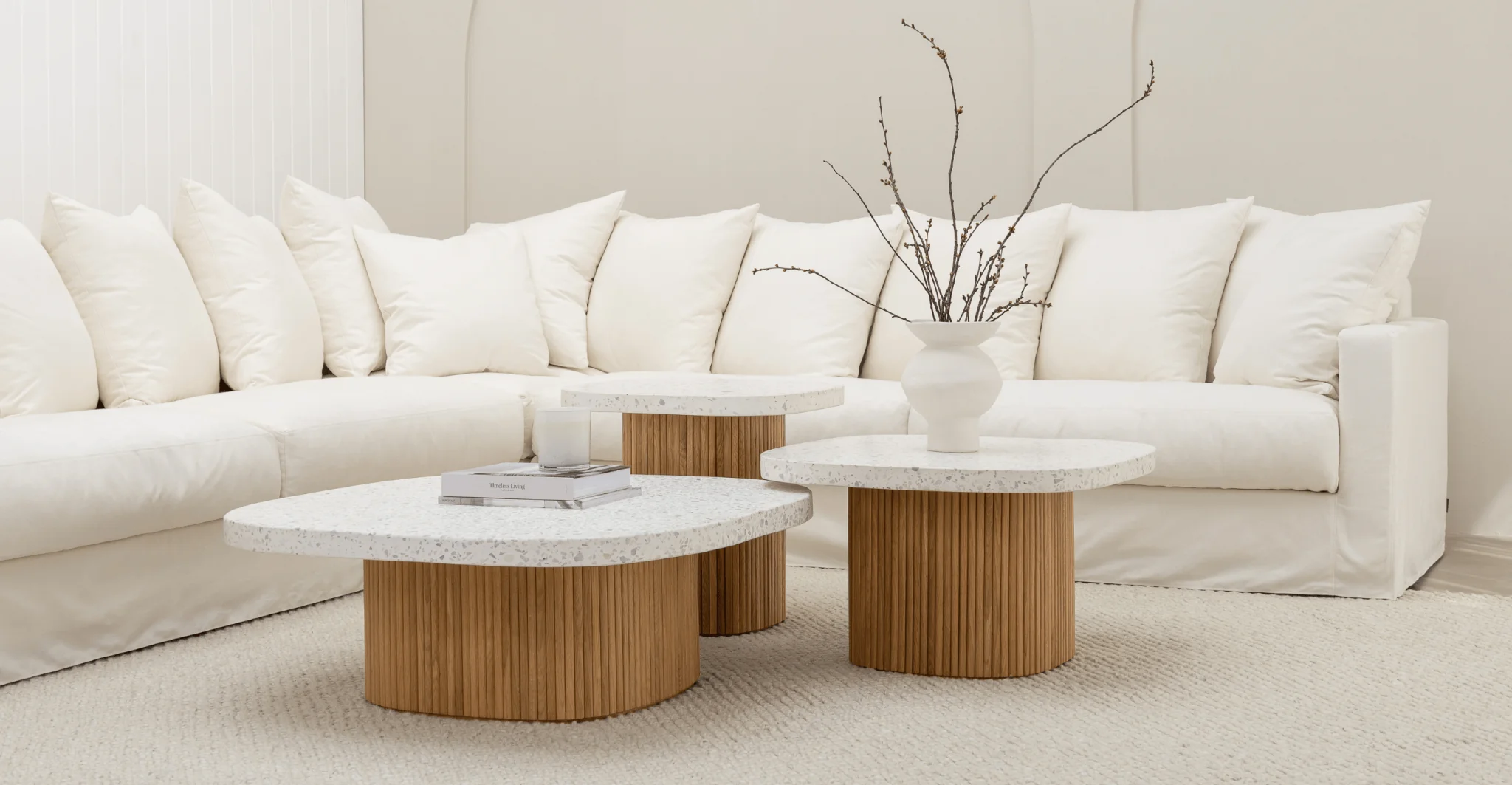 Sloopy Corner Sectional Sofa - Summer Ivory - Image 6