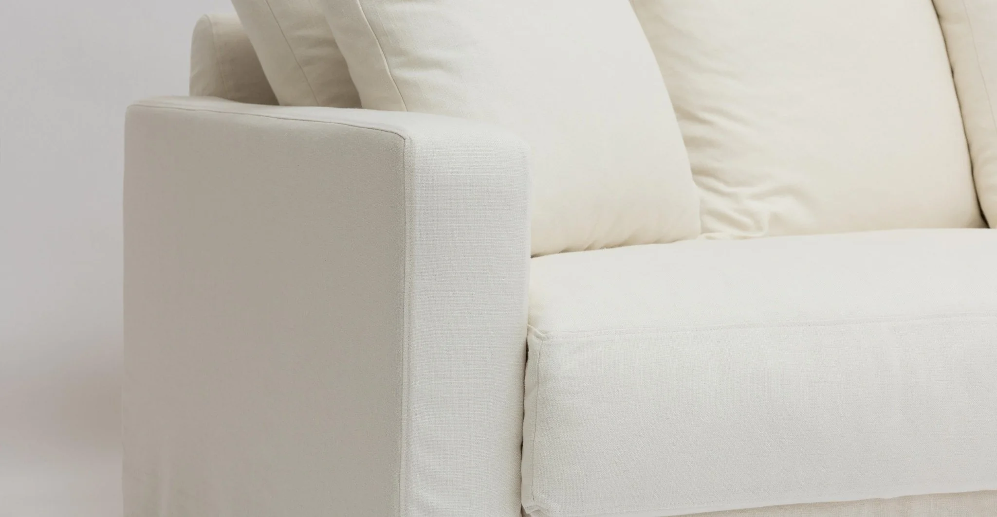 Sloopy Corner Sectional Sofa - Summer Ivory - Image 8