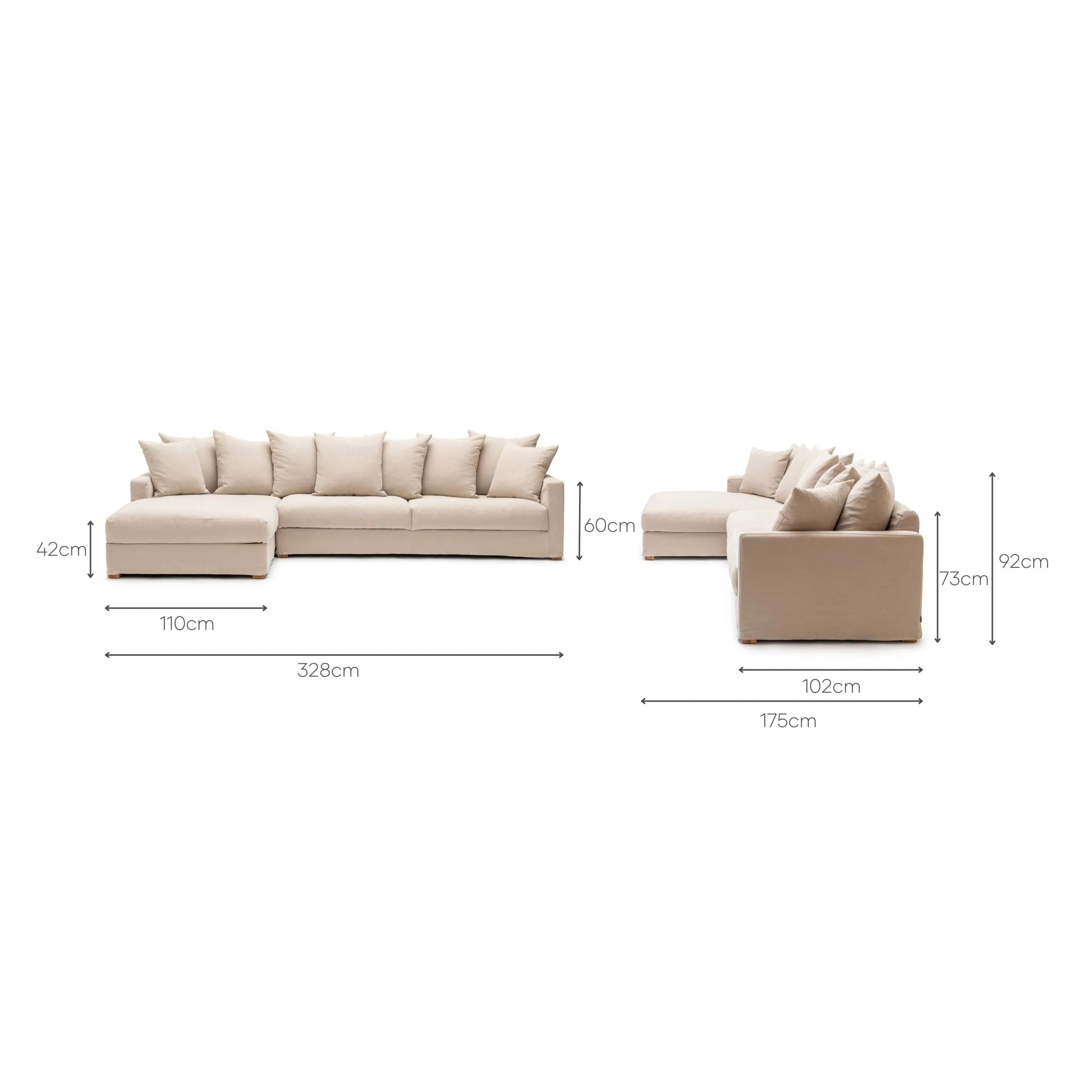 Sloopy L - Shaped Sofa - Flanders Coast - Image 14