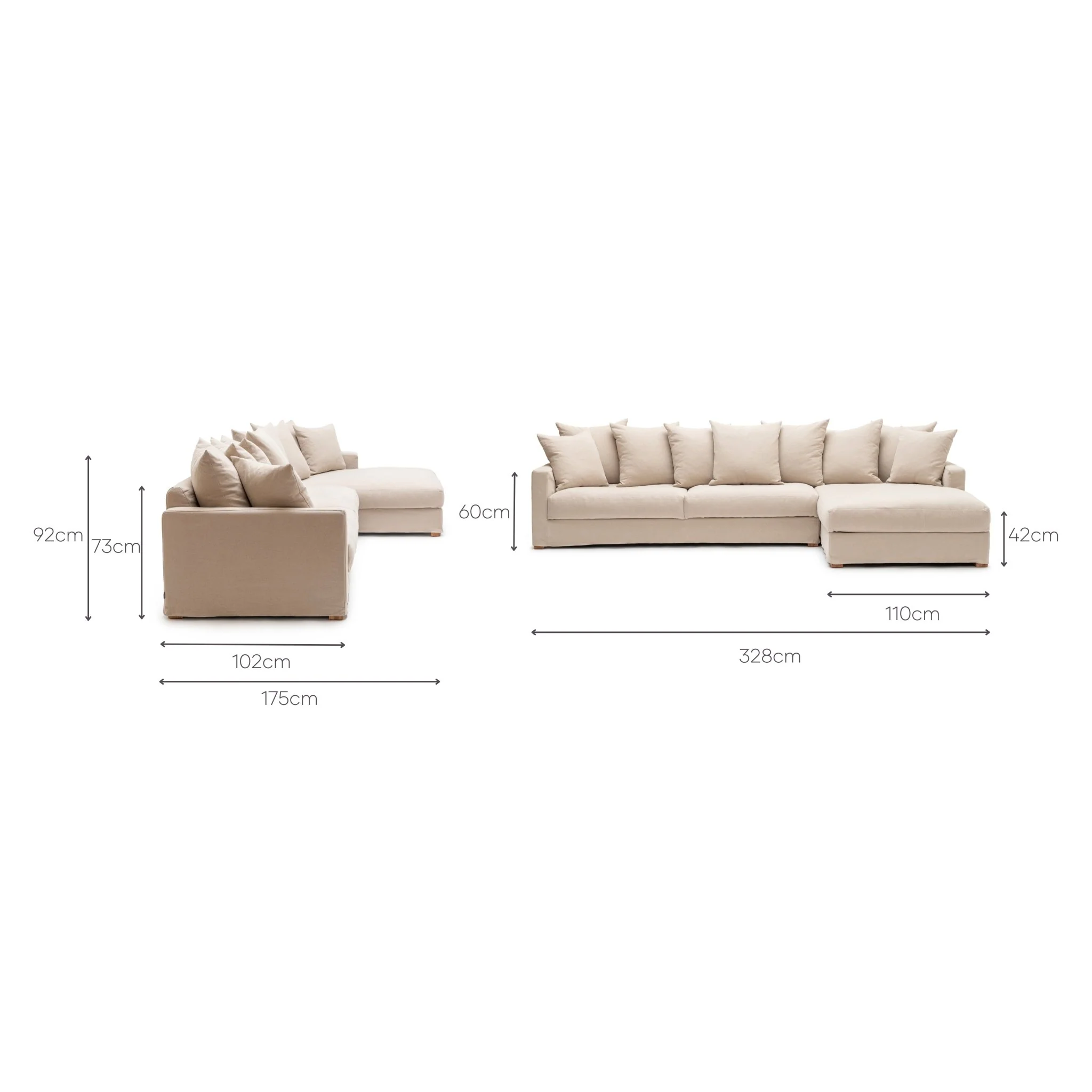 Sloopy L - Shaped Sofa - Flanders Coast - Image 28