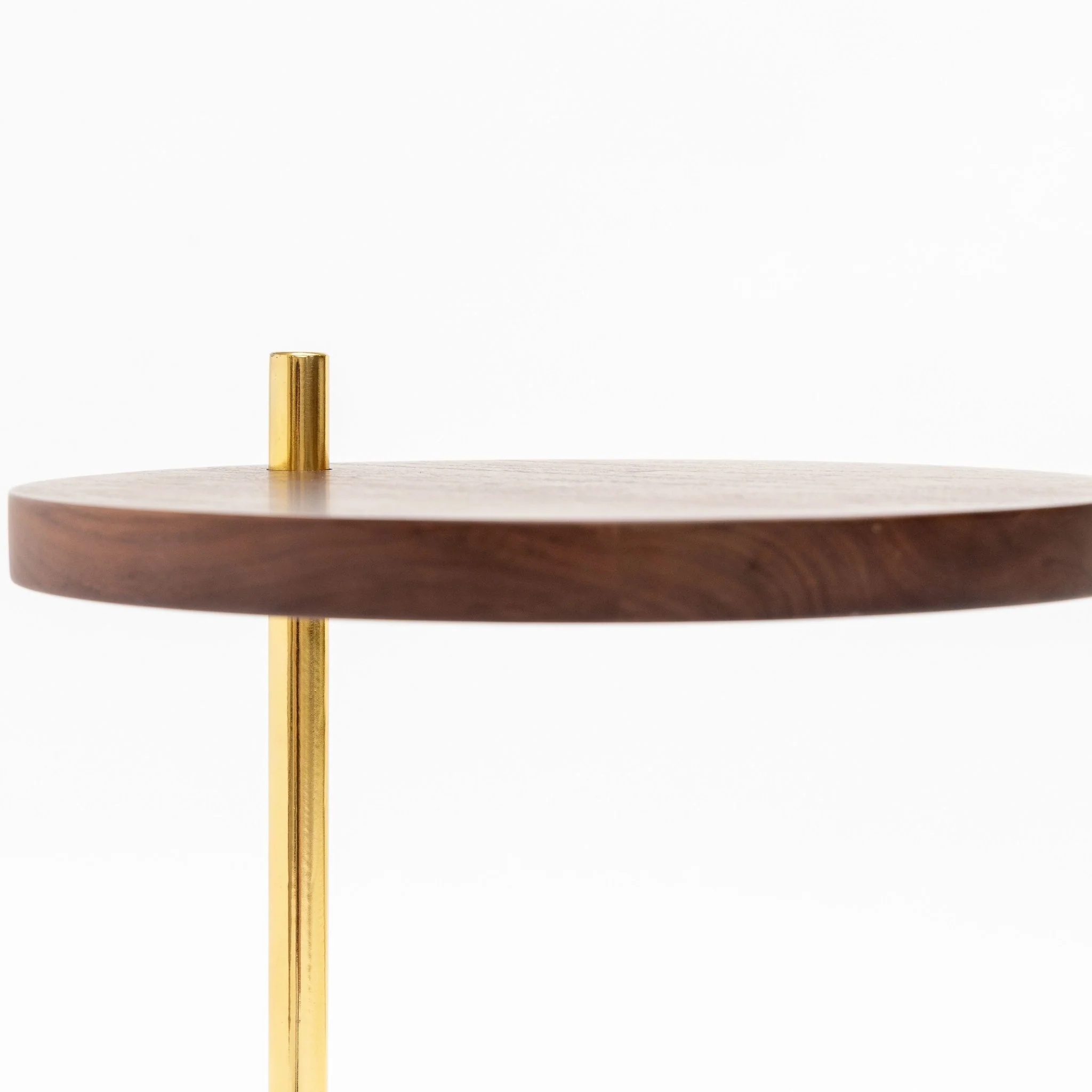 Society Side Table - Walnut & Travertine - Image 6