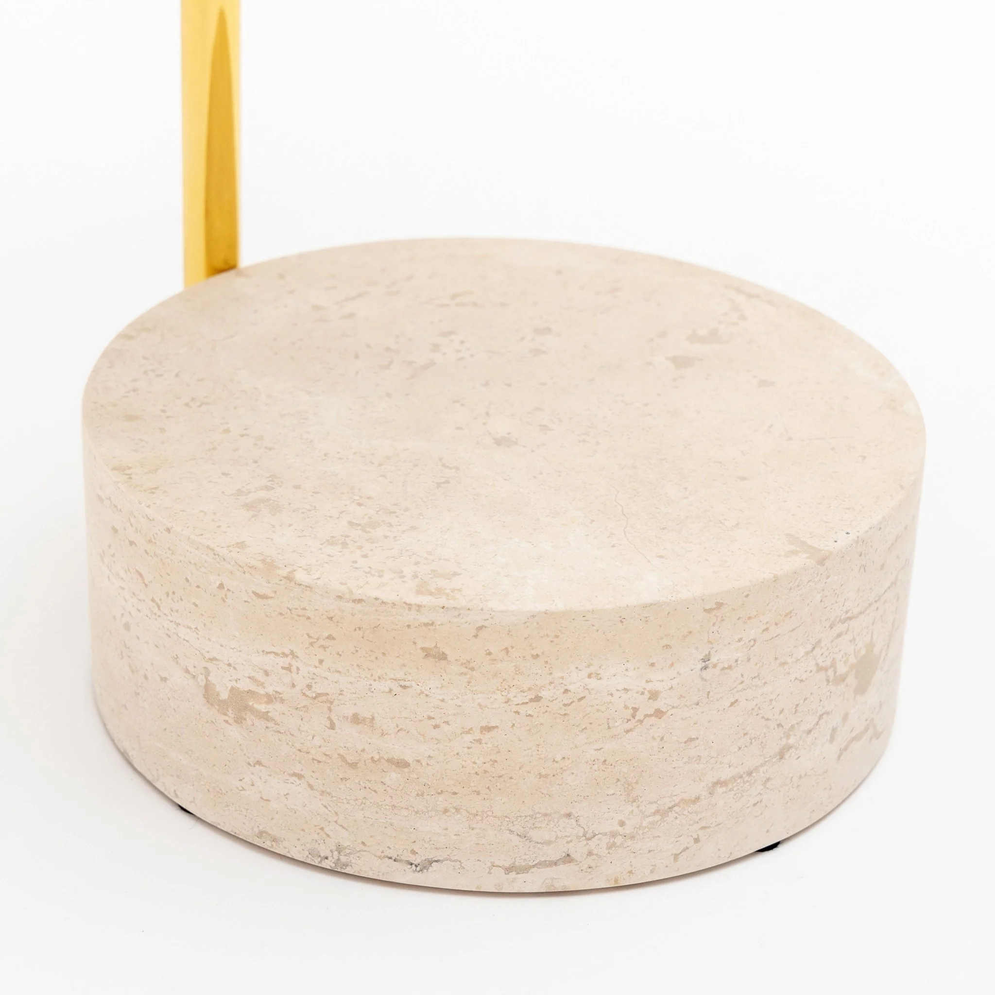 Society Side Table - Walnut & Travertine - Image 7