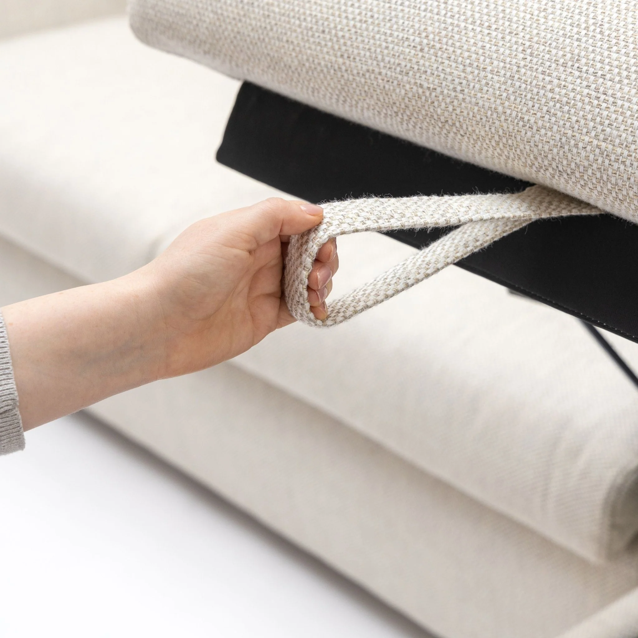 Sofa Bed With Storage - Pebble - Image 14