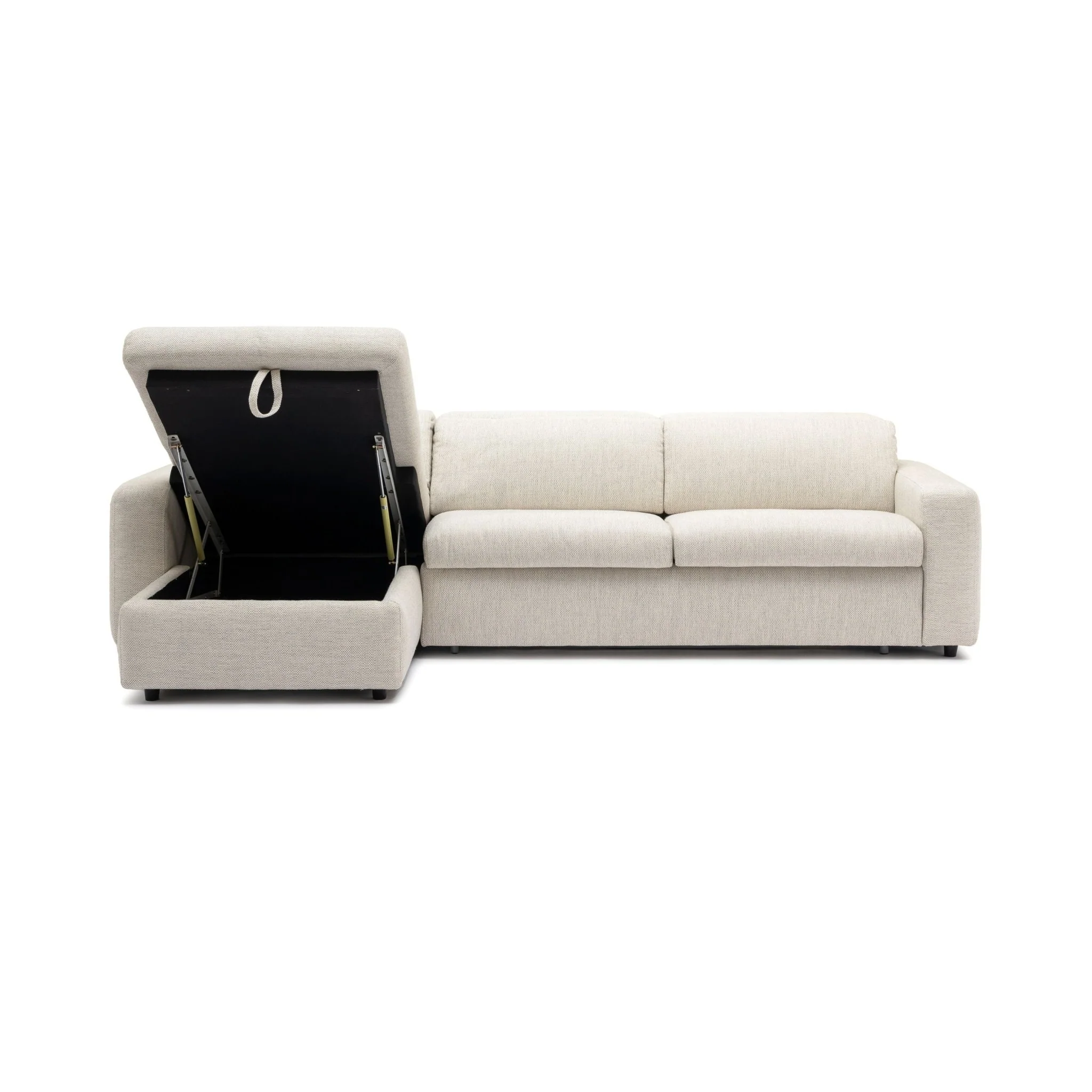 Sofa Bed With Storage - Pebble - Image 35