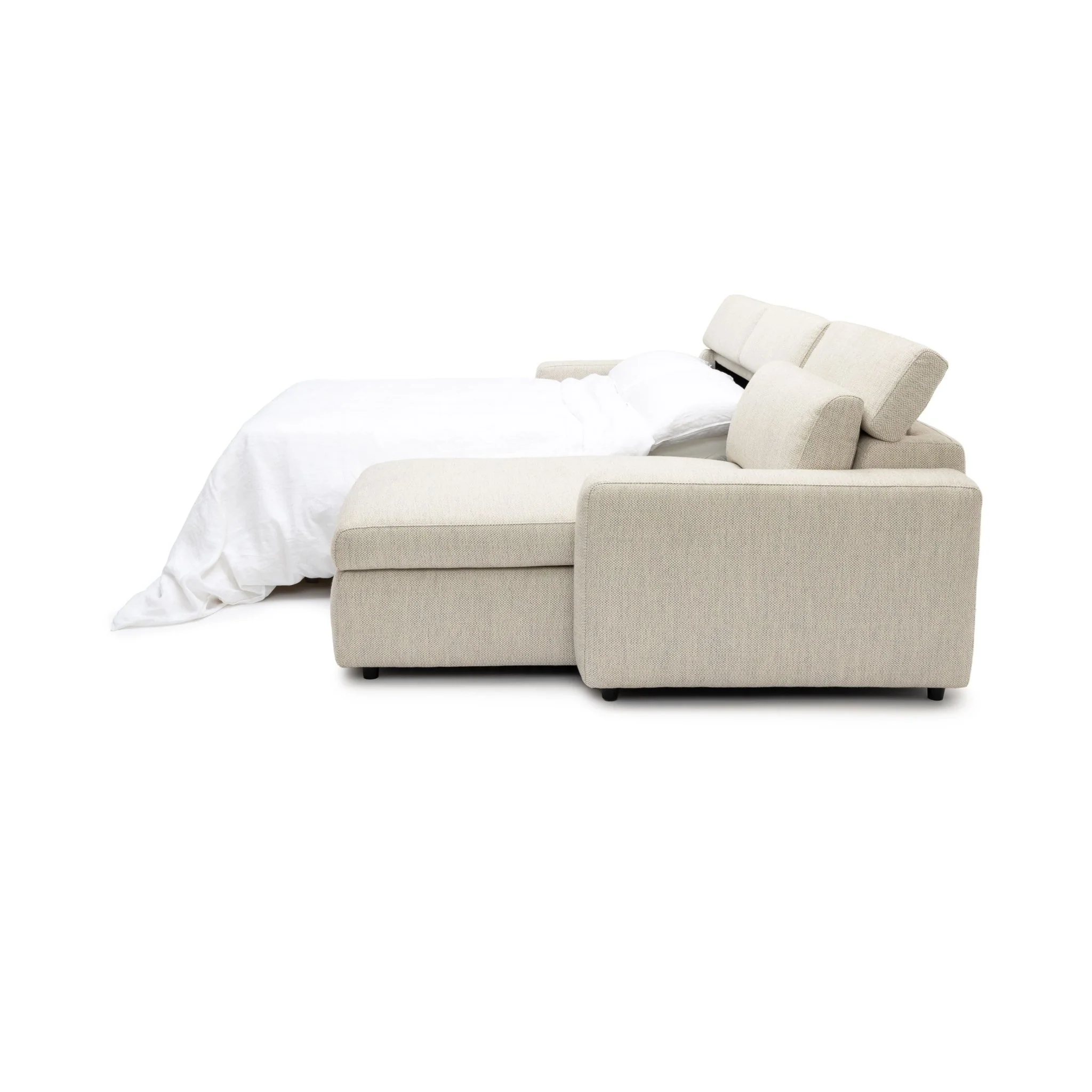 Sofa Bed With Storage - Pebble - Image 7
