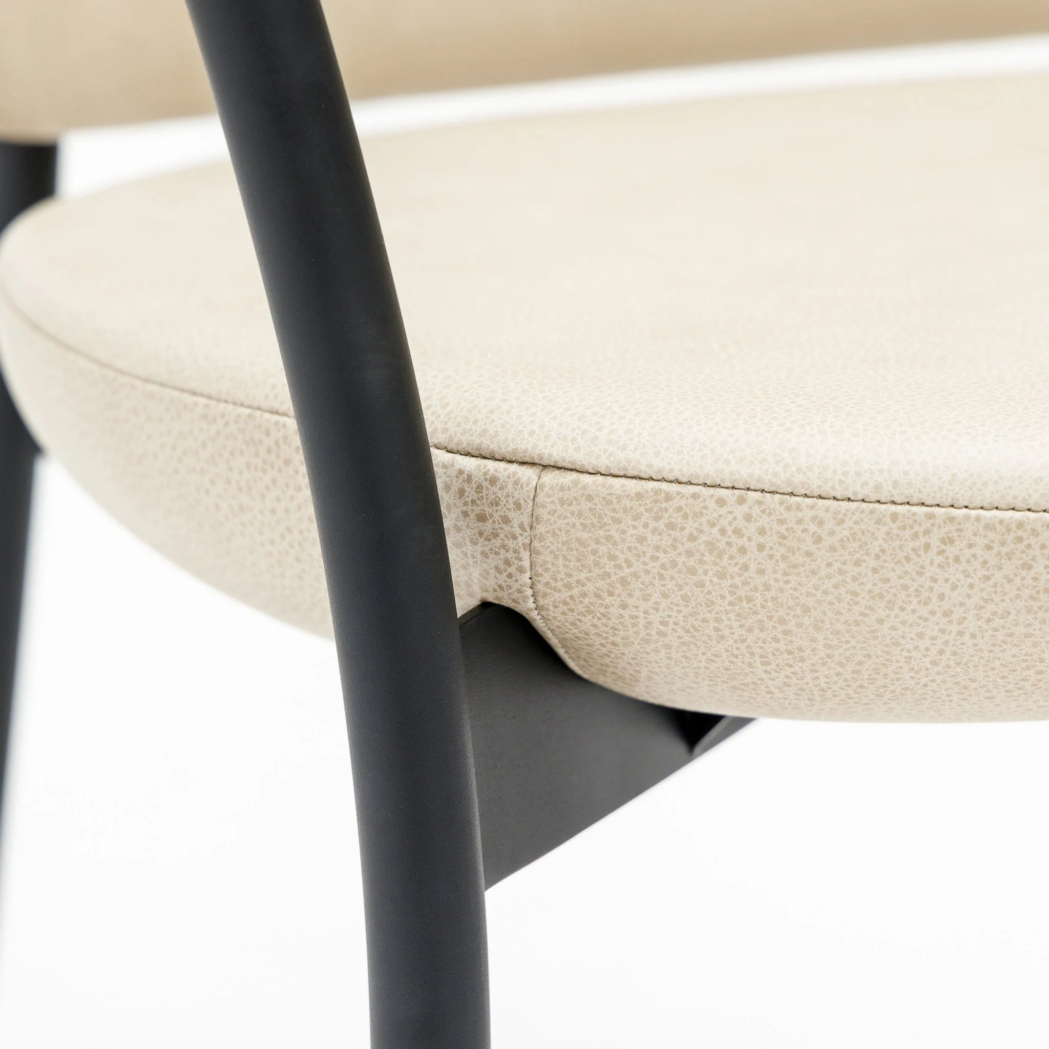 Solace Armchair - Light Oak & Limestone Leather - Image 11