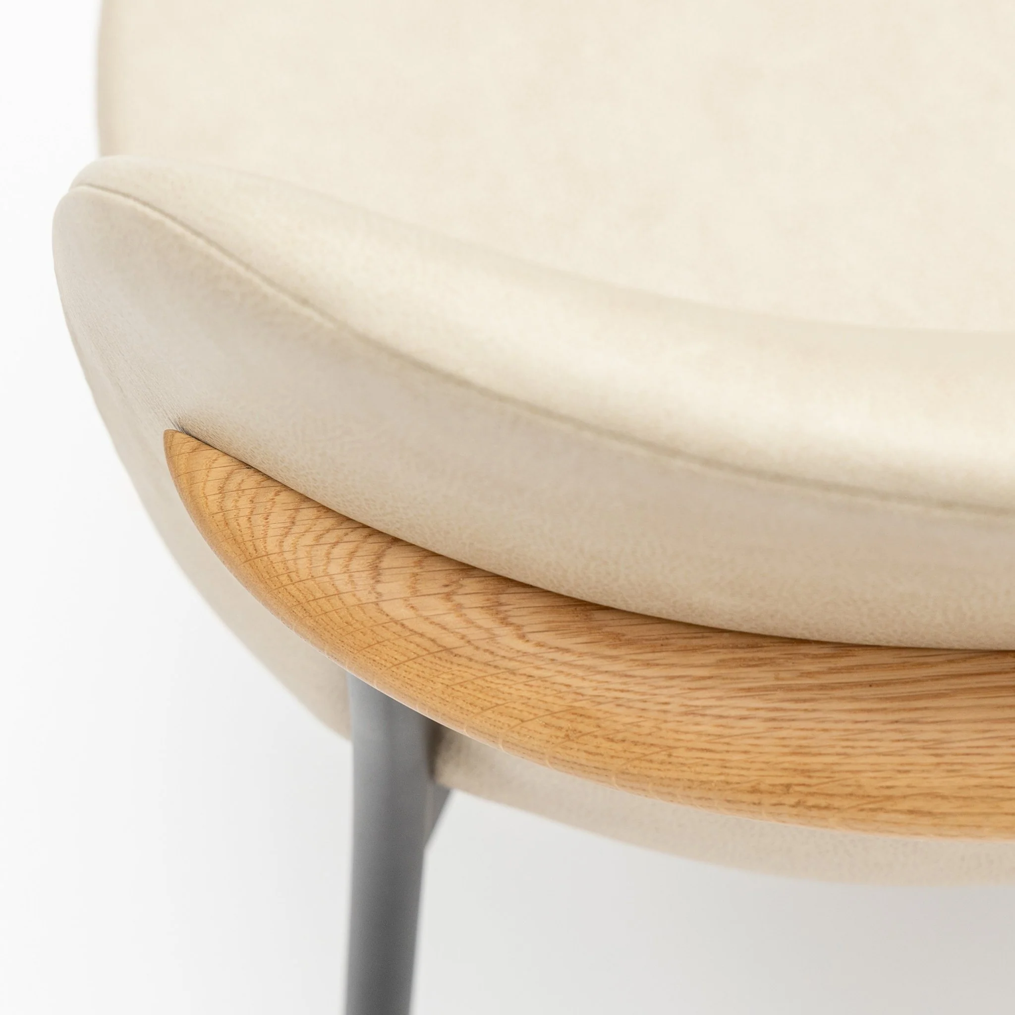 Solace Chair - Light Oak & Limestone Leather - Image 11